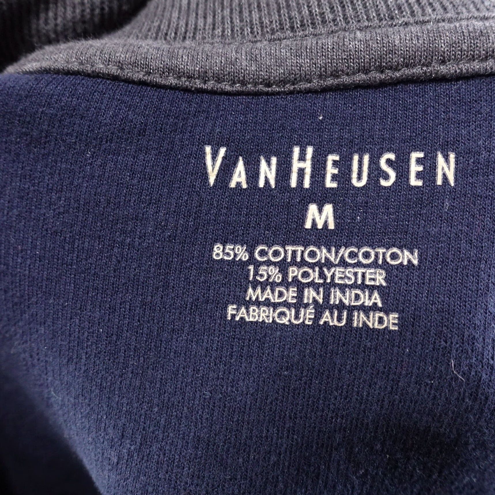 Van Heusen VAN HEUSEN Blue Pullover Sweater 1/4 Zip Men’s Medium Classic Fit Long Sleeve Size US M / EU 48-50 / 2 - 5 Thumbnail