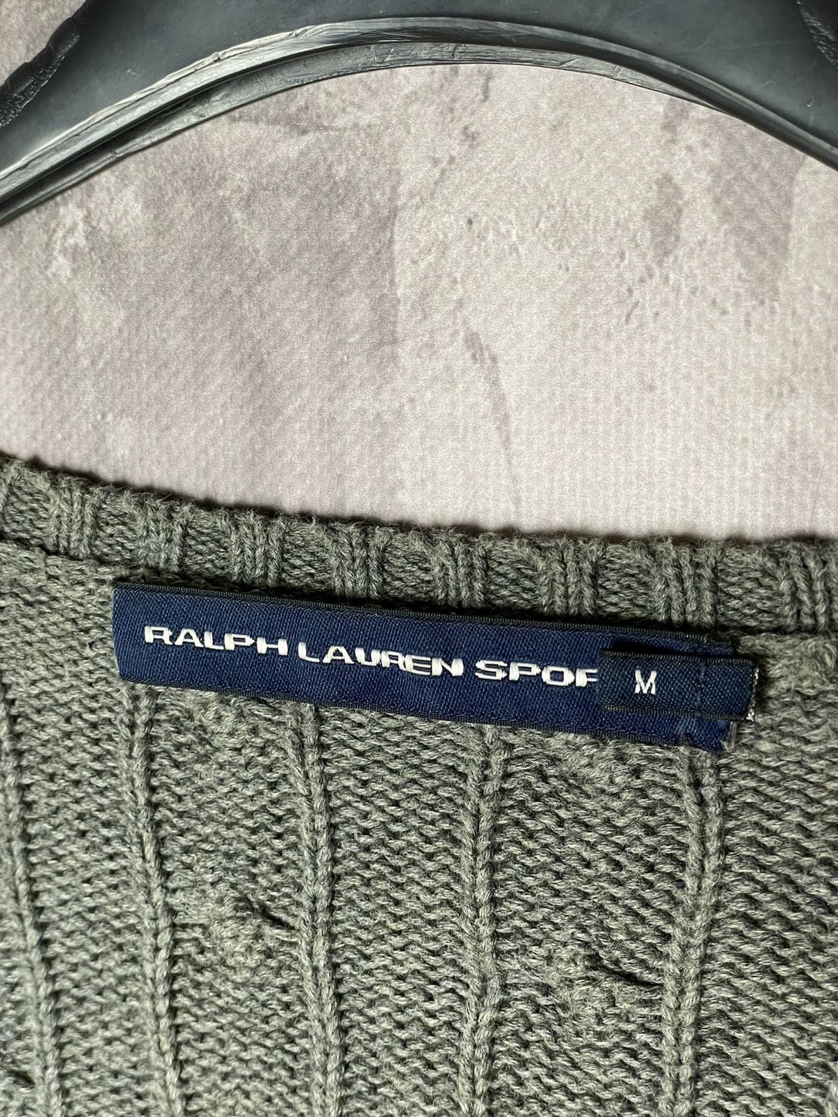 Polo Ralph Lauren × Ralph Lauren Vintage Ralph Lauren Cuble Knit V Neck Sweater Size M / US 6-8 / IT 42-44 - 9 Thumbnail