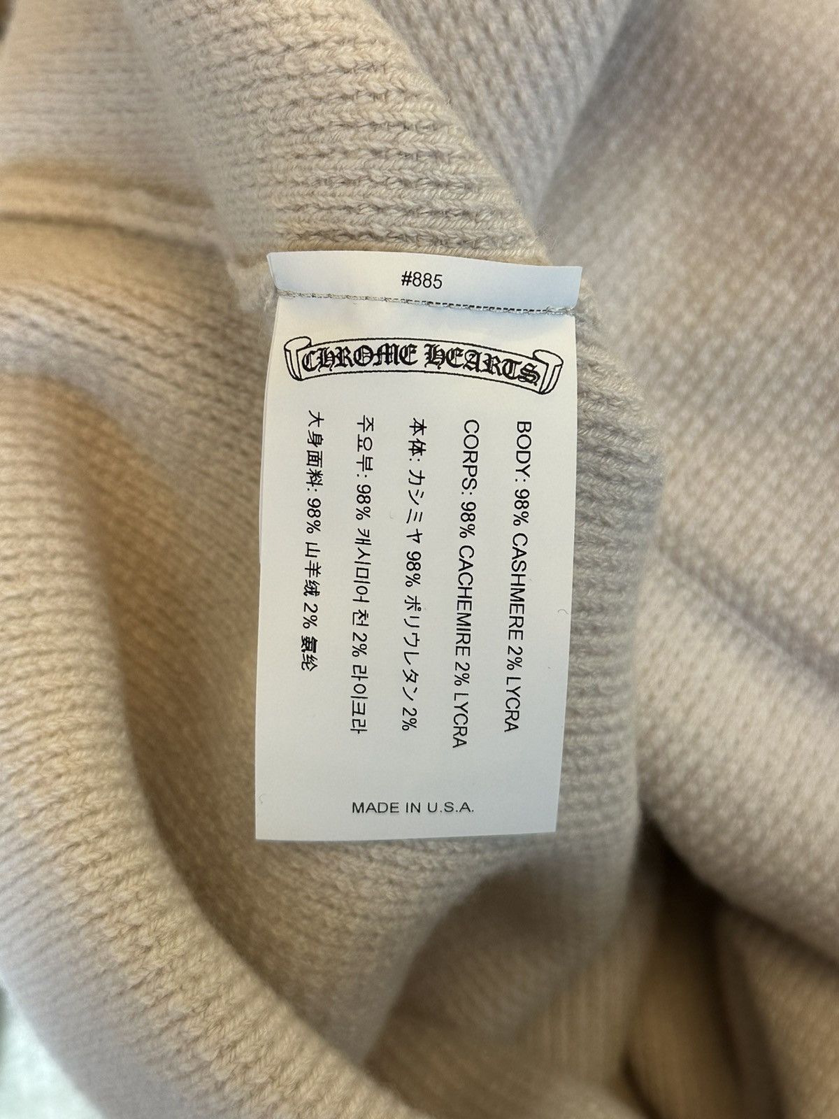 Chrome Hearts CHROME HEARTS THERMAL EMBROIDERED HOODIE Size US L / EU 52-54 / 3 - 6 Thumbnail