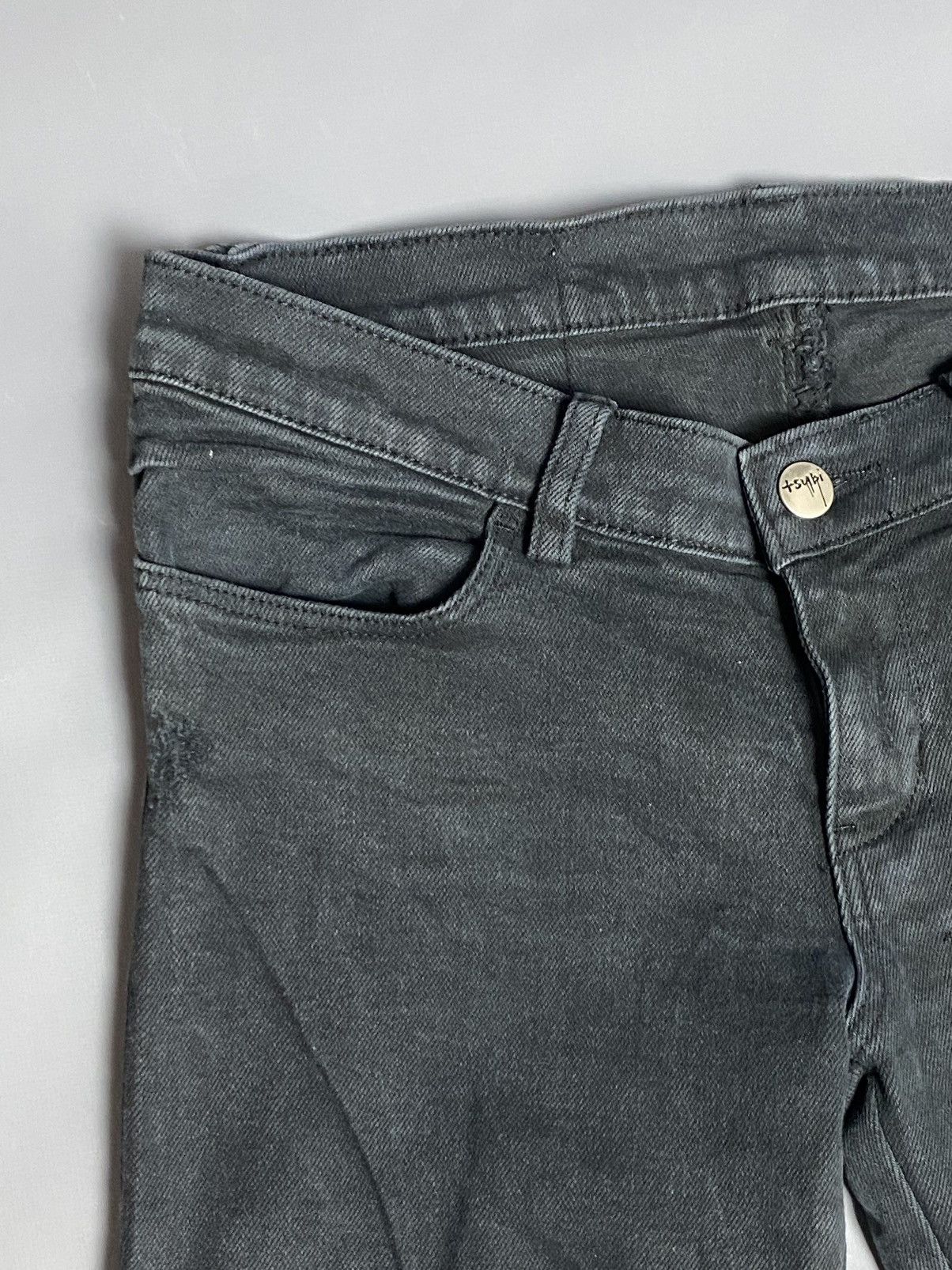 Ksubi Ksubi Skinny Jeans Faded Black Zip Low Rise Australia US 4 Size 27" / US 4 / IT 40 - 10 Thumbnail