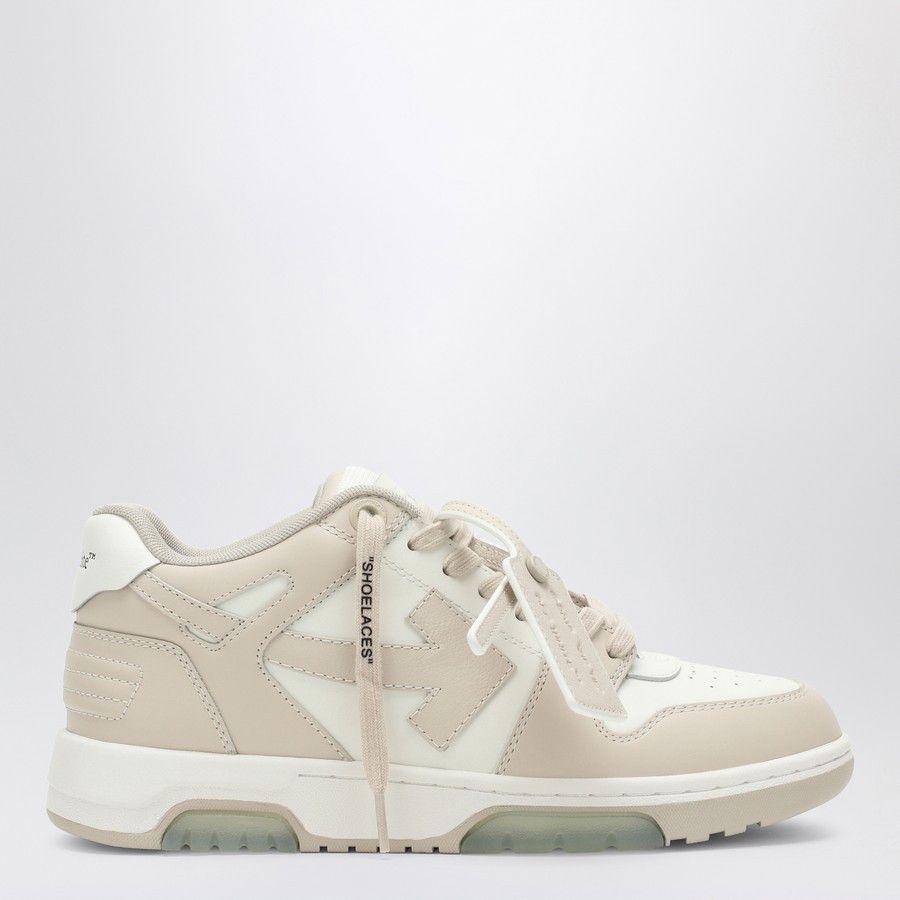 Off-White o1d2blof0924 Out Of Office Sneaker in White & Beige Size US 6 / IT 36 - 1 Thumbnail