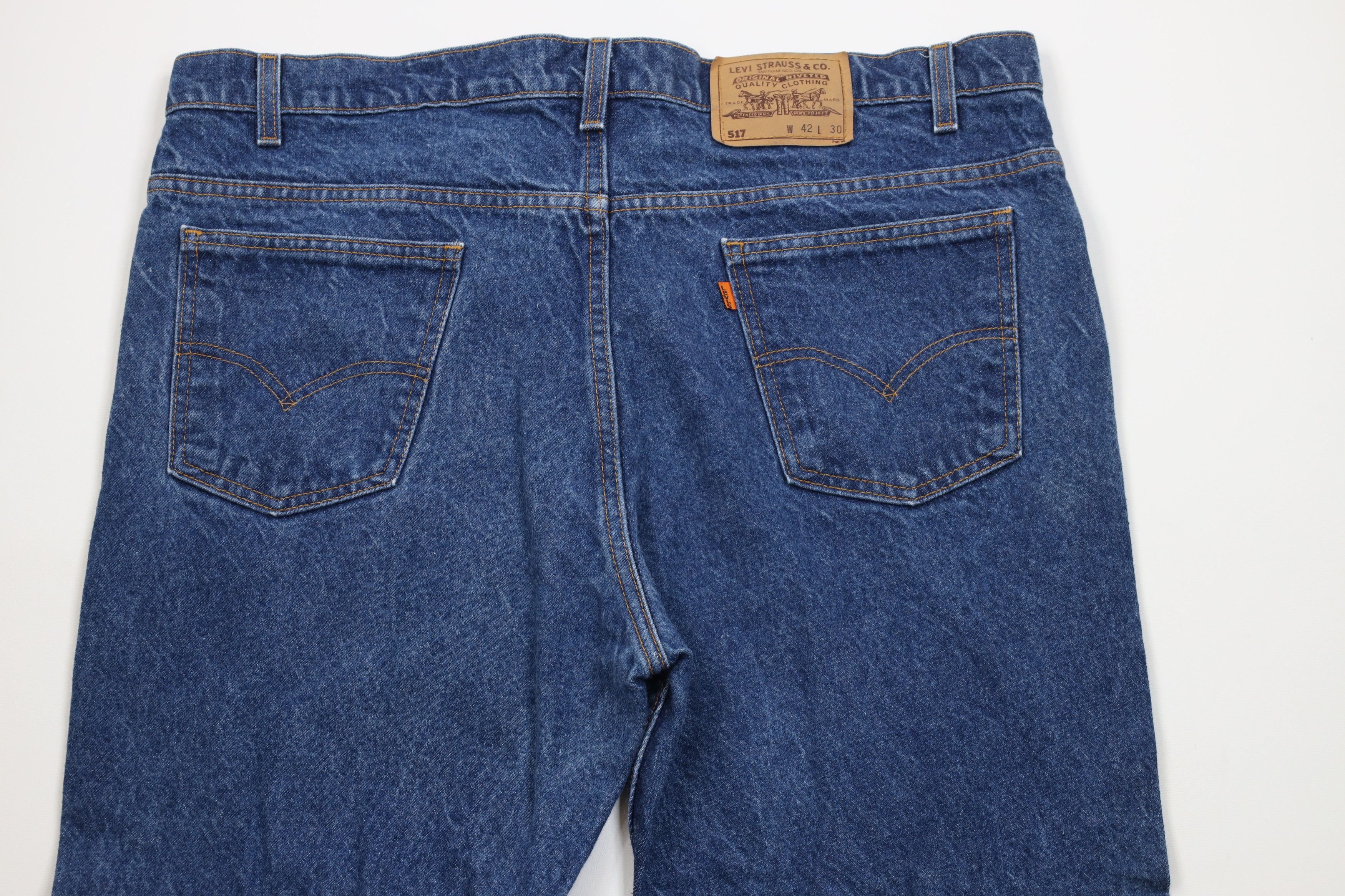 Levi's Vintage 90s Levis 517 Orange Tab Bootcut Denim Jeans USA Size US 42 / EU 58 - 11 Thumbnail