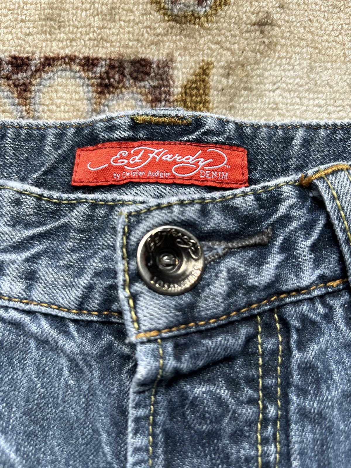 Ed Hardy × Vintage Vintage Ed Hardy Denim Size US 34 / EU 50 - 4 Thumbnail