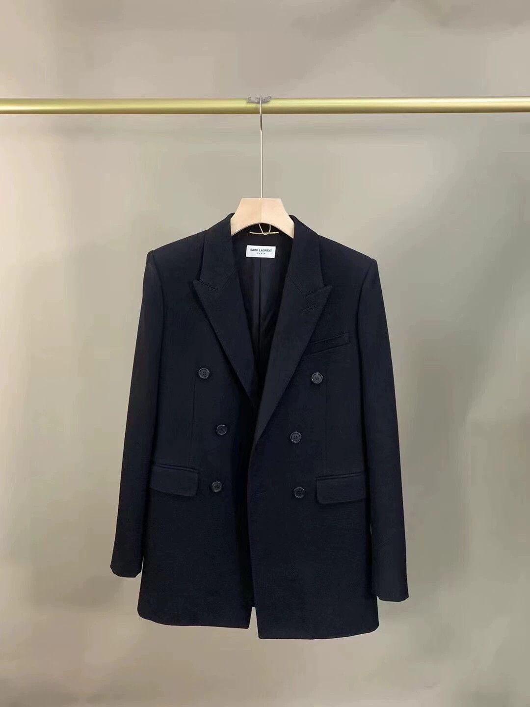 Saint Laurent Paris Saint Laurent Paris Classic double breasted suit jacket Size US XS / EU 42 / 0 - 1 Thumbnail