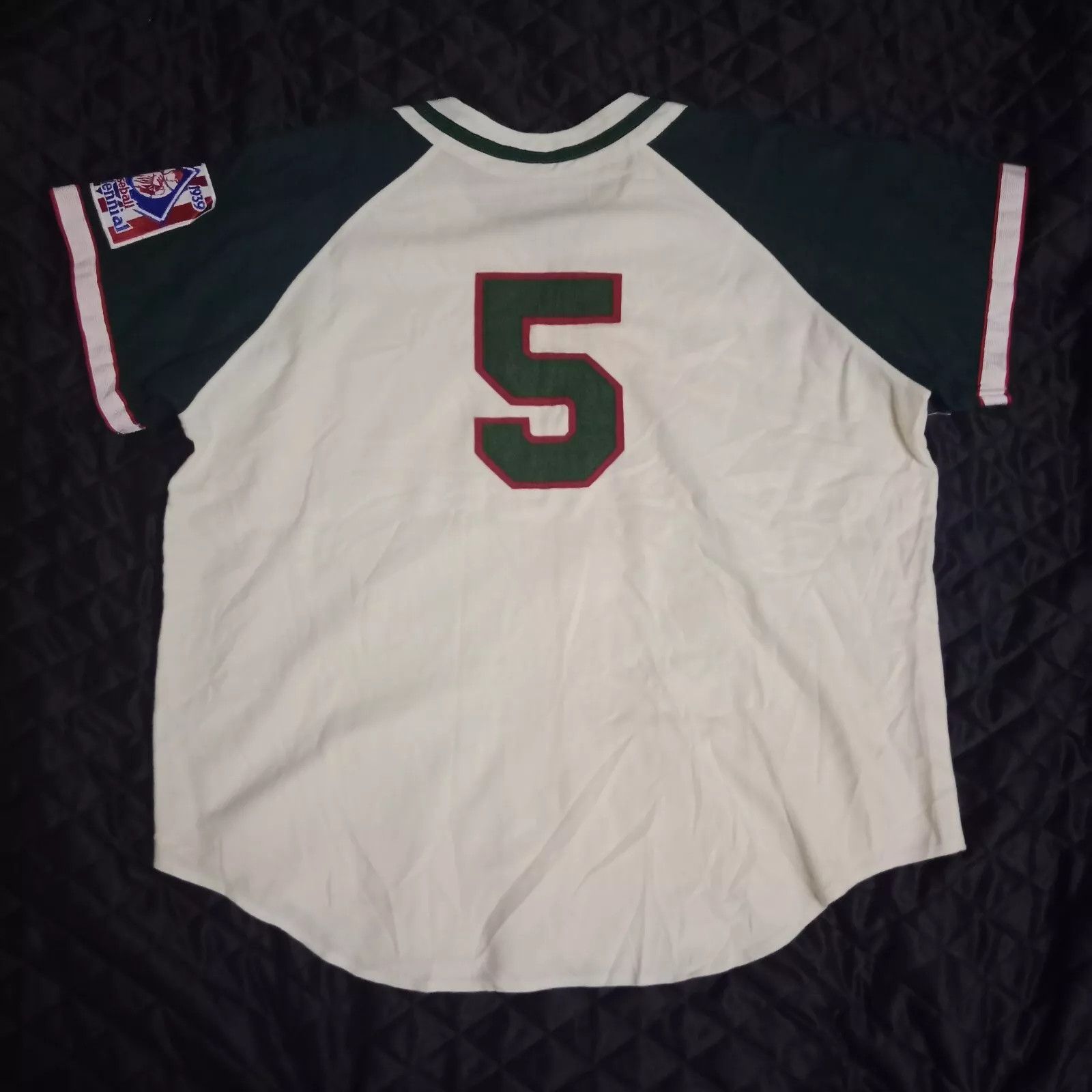 Ebbets Field Flannels Oakland Oaks Pacific Coast League MLB Vintage Jersey Size US XL / EU 56 / 4 - 6 Thumbnail