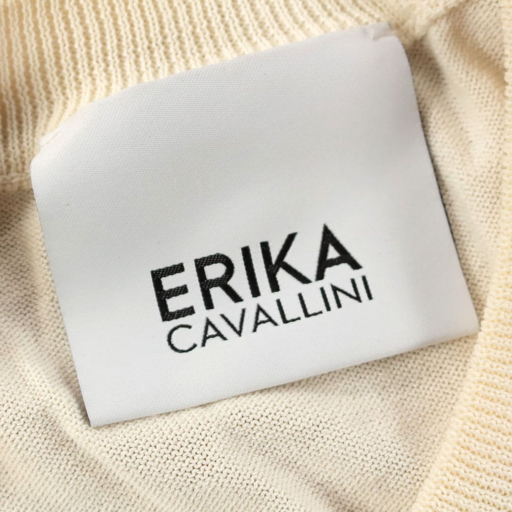 Vintage ERIKA CAVALLINI Blouse Knit Crew Neck 3/4 Sleeve Striped Cotton Top LARGE Womens Size L / US 10 / IT 46 - 5 Thumbnail