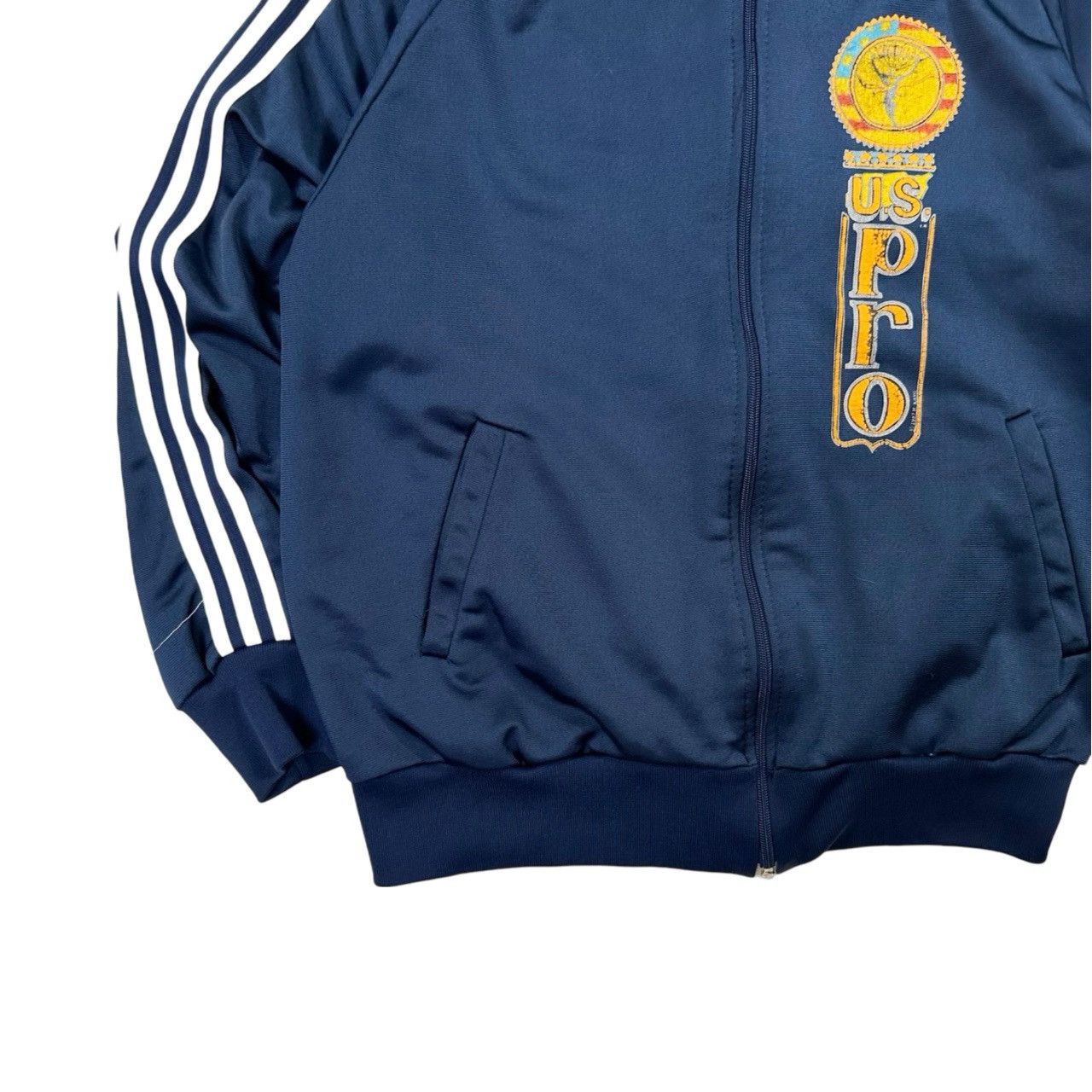 Vintage Vintage 90s U.S Pro Big Print Zip Up Track Jacket Size US S / EU 44-46 / 1 - 3 Thumbnail