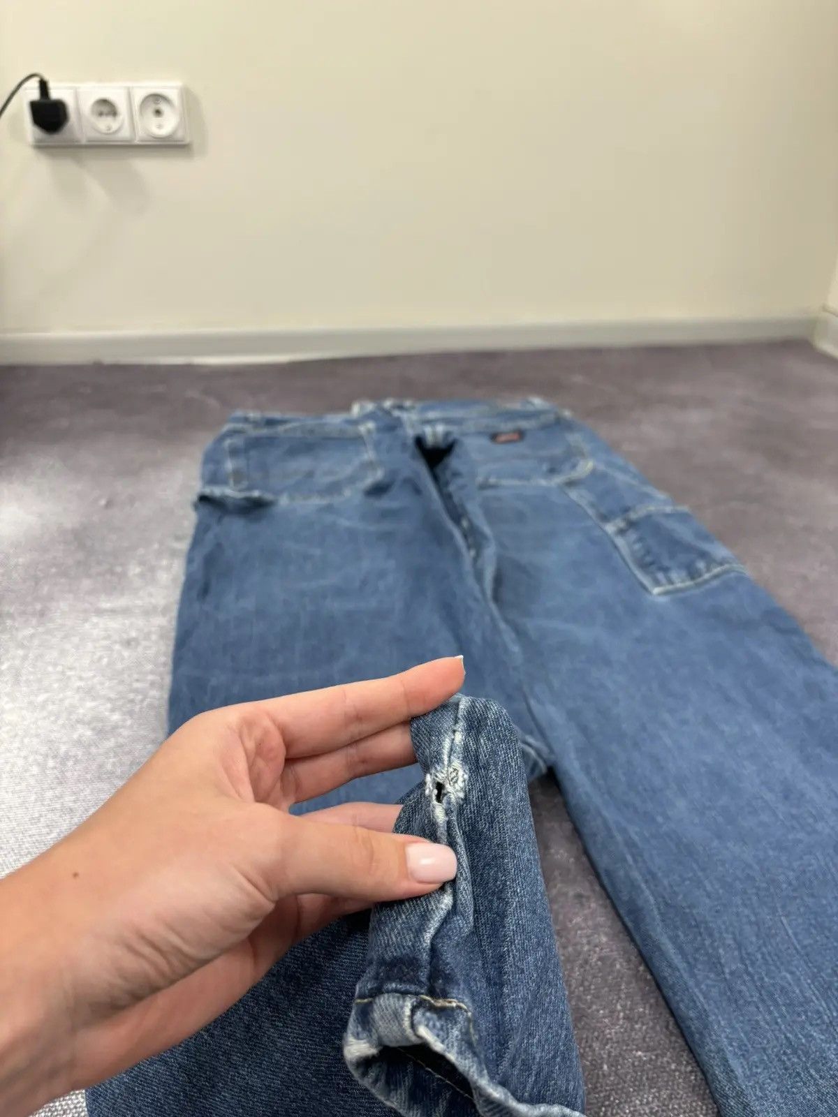 Dickies × Vintage Vintage Dickies Y2K American Faded Blue Work Baggy Jeans Size US 34 / EU 50 - 4 Thumbnail