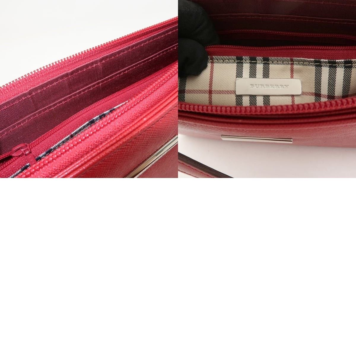 Burberry Burberry Saffiano Shoulder Bag Red Size ONE SIZE - 8 Thumbnail