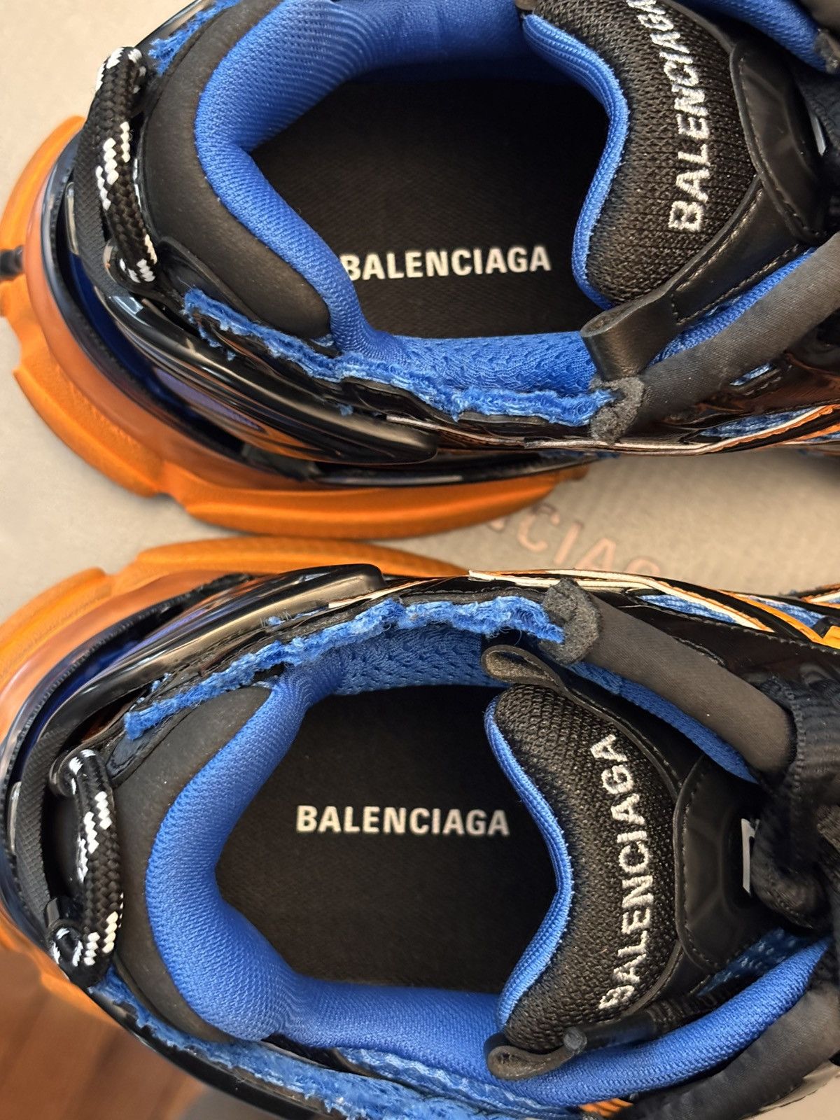 Balenciaga Balenciaga Runner Blue Orange Black Size US 10 / EU 43 - 7 Thumbnail