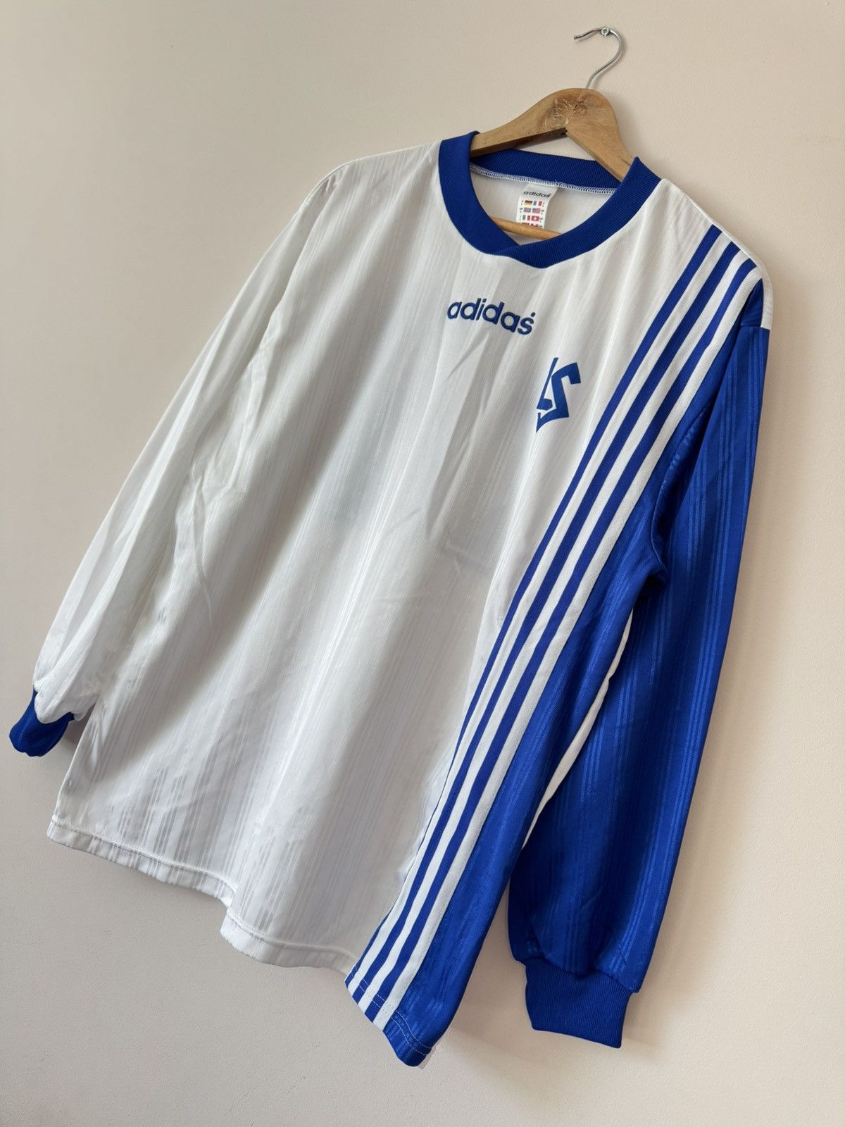 Adidas Vintage Lausanne Sport 1997-1998 Match Worn Soccer Jersey Size US L / EU 52-54 / 3 - 3 Thumbnail