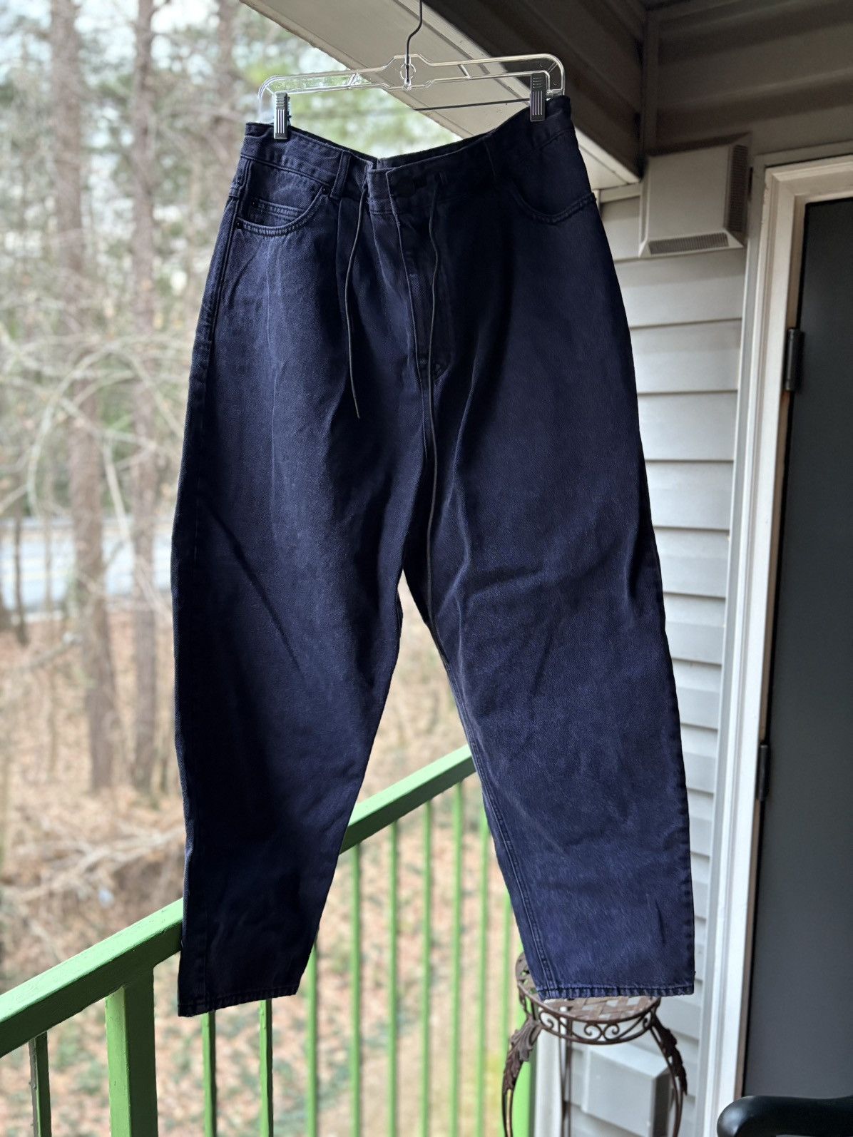 Juun.J Purple Drawstring Jeans Size US 34 / EU 50 - 4 Thumbnail