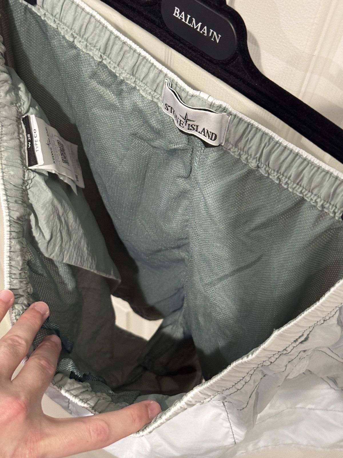 Stone Island Stone Island White Polyamide Shorts Type CO Sz 38 fits 35-38 Size US 36 / EU 52 - 9 Thumbnail