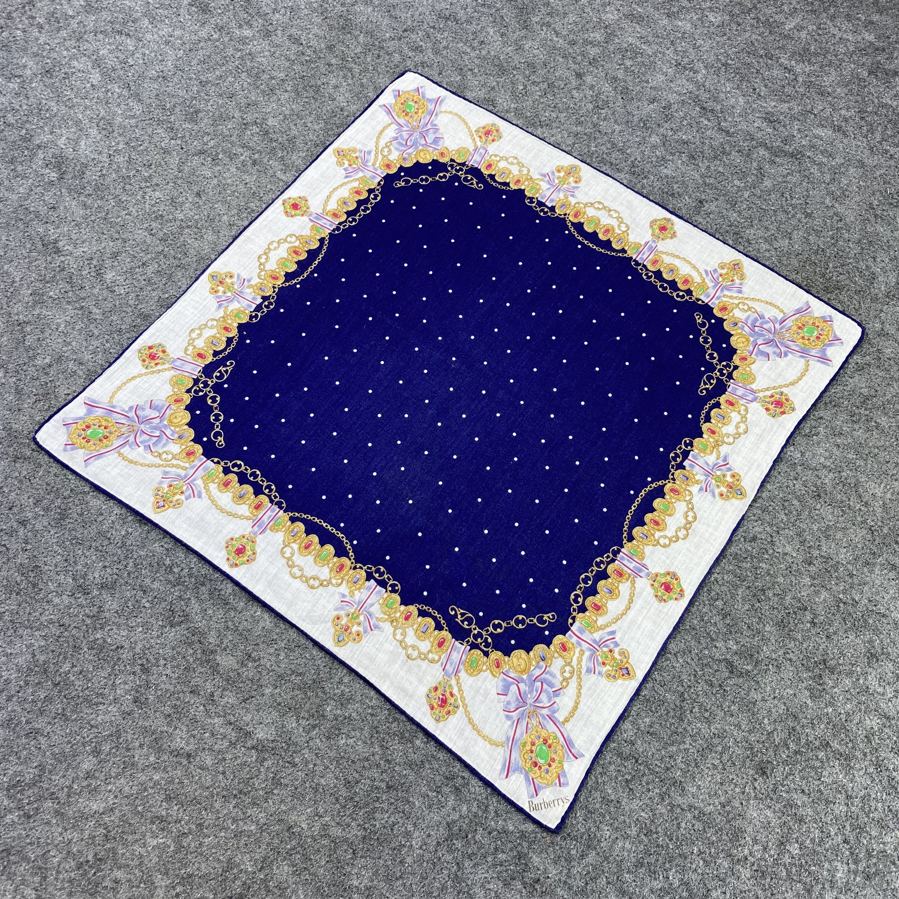 Burberry × Vintage Burberry Handkerchief / Bandana / Neckerchief-B1514 Size ONE SIZE - 4 Thumbnail