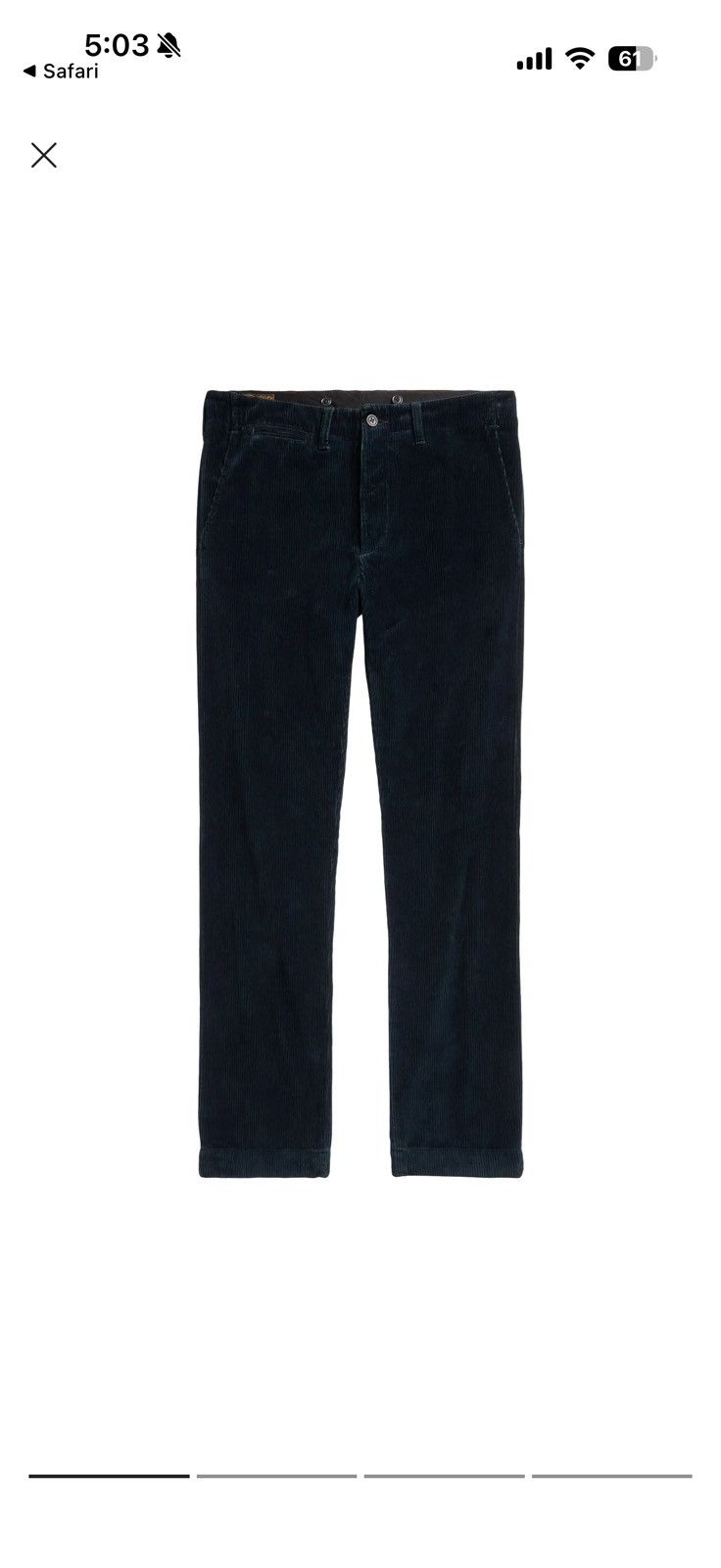 RRL Ralph Lauren Ralph Lauren RRl Corduroy Pants Size 32 Size US 32 / EU 48 - 1 Thumbnail