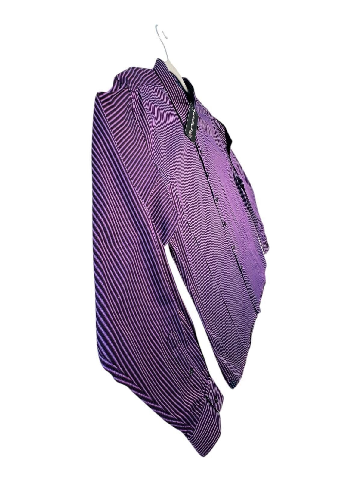 Ted Baker Ted Baker 6 Shirt Men's UK Size 2XL Purple Pinstripe Size 48R - 6 Thumbnail