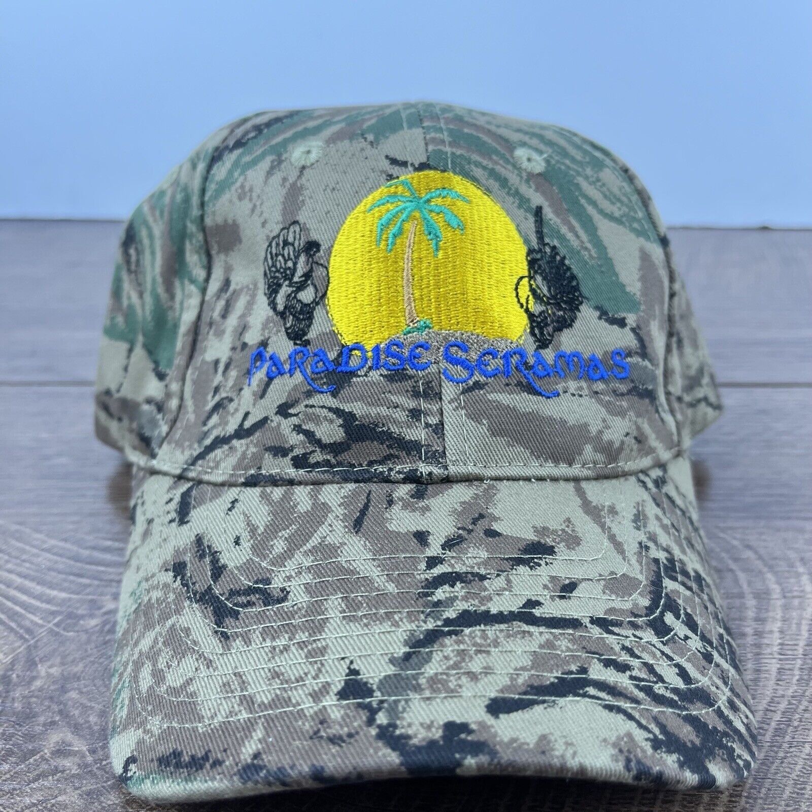Other Paradise Seramas Hat Adjustable Hat Camo Adjustable Hat Gree Size ONE SIZE - 1 Thumbnail