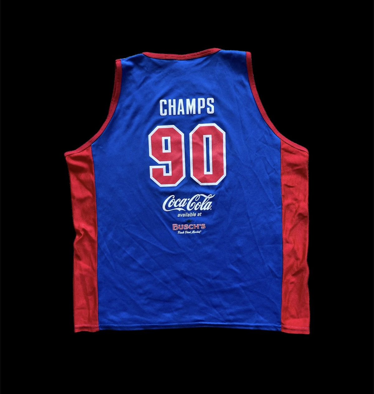NBA Vintage 1990 Detroit Pistons NBA Champions Jersey Coca-Cola Size US XL / EU 56 / 4 - 2 Thumbnail