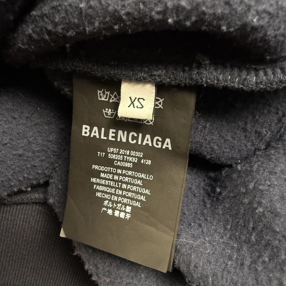 Balenciaga Balenciaga Big Logo ‘Navy’ Hoodie Size US S / EU 44-46 / 1 - 6 Thumbnail