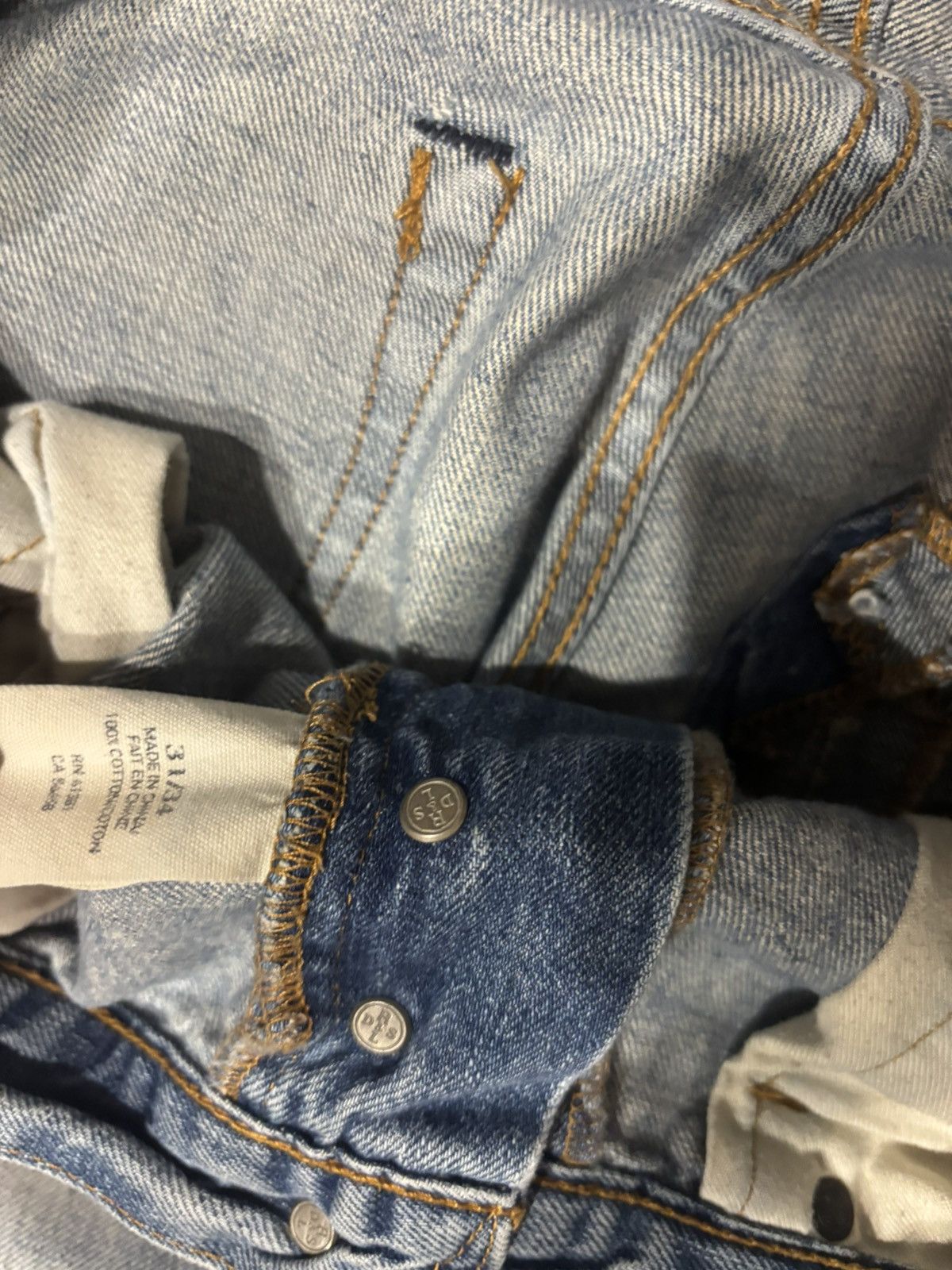 Polo Ralph Lauren Denim & Supply Co. Ralph Lauren Jeans 31x34 Distressed Band Size US 31 - 3 Thumbnail