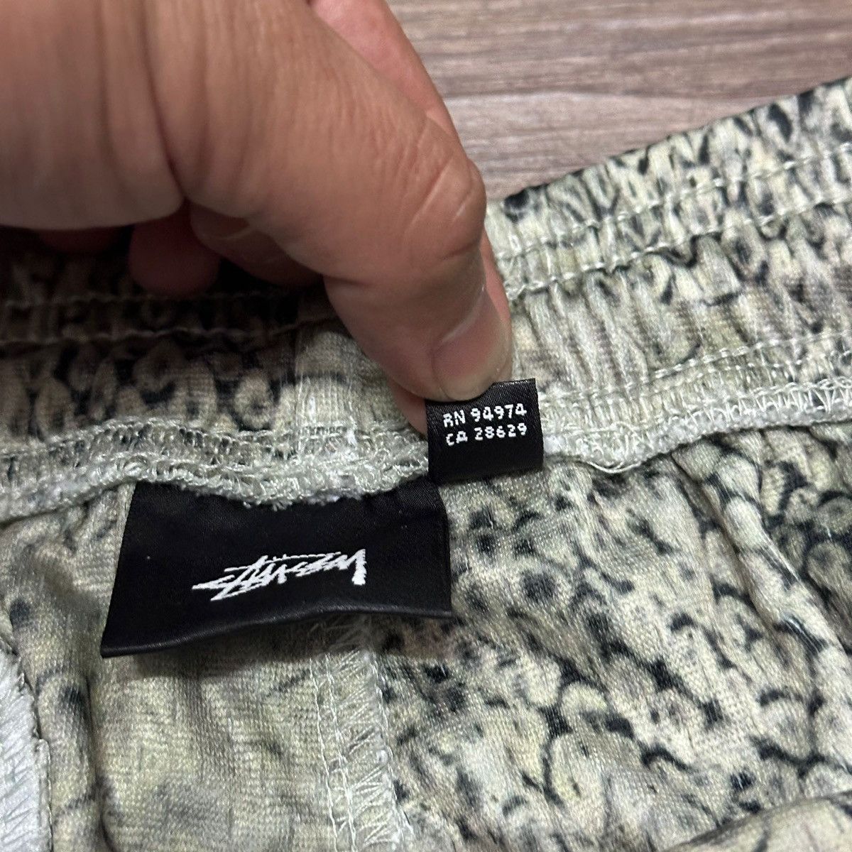 Stussy STUSSY BASIC SNAKE MESH SHORT - BONE Size US 32 / EU 48 - 3 Thumbnail