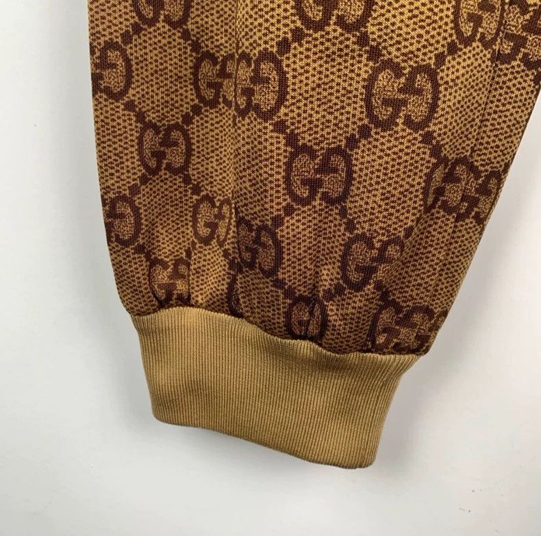 Gucci Gucci Size M Logo old flower full print camel-colored elas Size US 28 / EU 44 - 4 Thumbnail