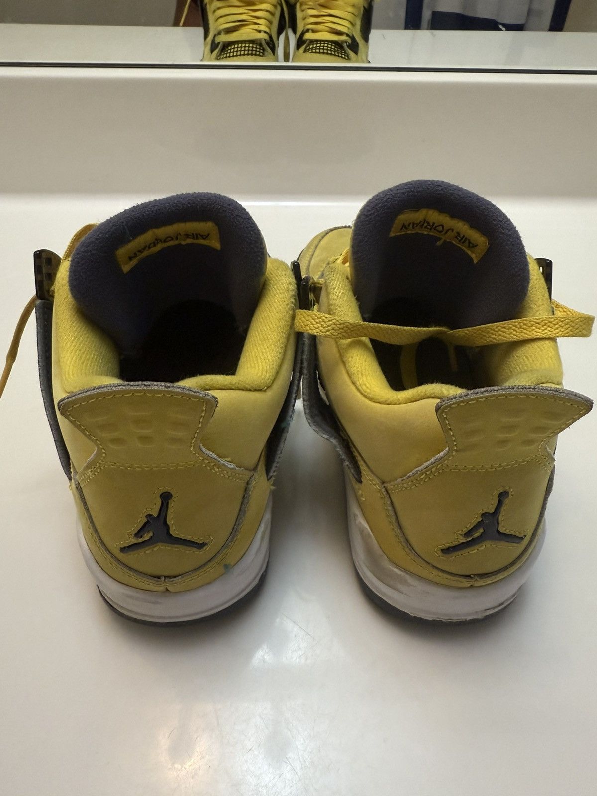 Jordan Brand Lightning Jordan 4s Size US 4.5 / IT 34.5 - 3 Thumbnail