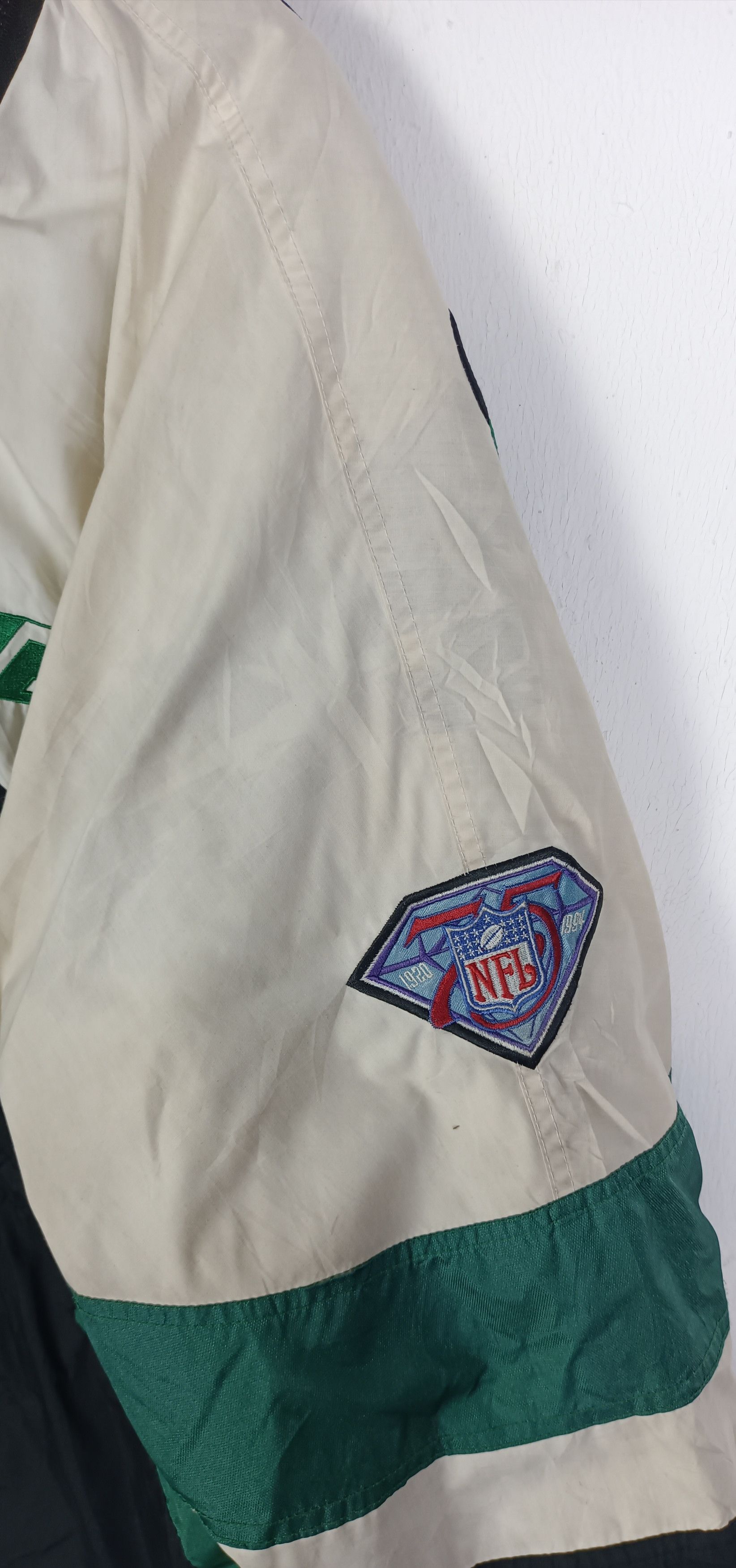 NFL Vintage 90🔥 New York Jets NFL Puffer Jacket Size US XXL / EU 58 / 5 - 15 Thumbnail