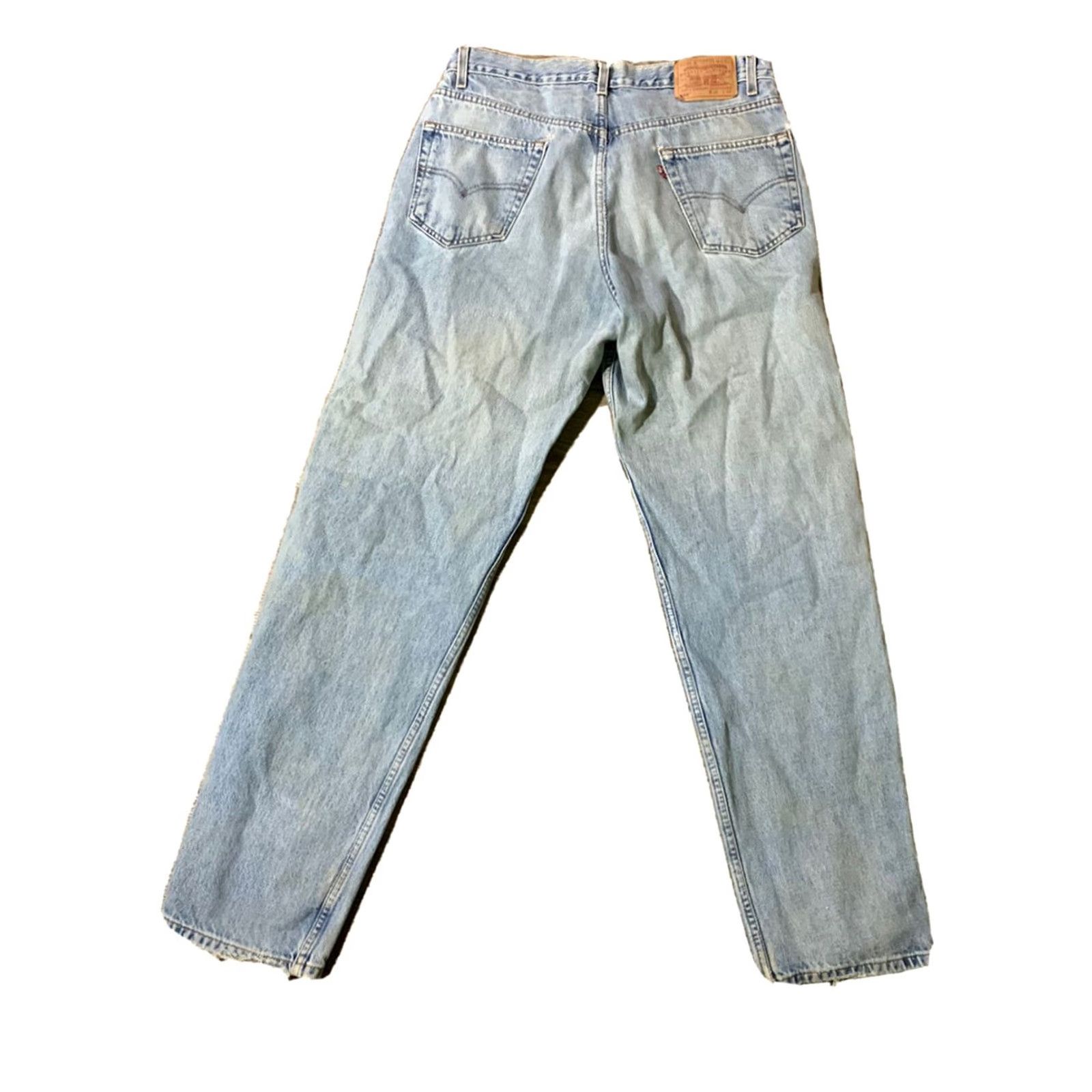 Levi's VINTAGE Levi's 550 Relaxed Fit Distressed Blue Jeans 36 X 34 Mens Size US 36 / EU 52 - 2 Thumbnail