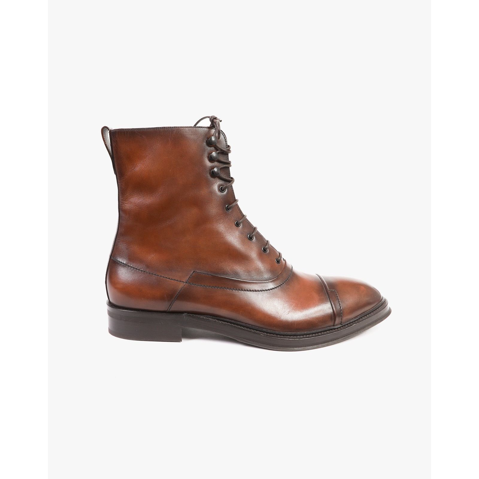 Berluti FW17 Eris Bergen Lace Boots in Brown Leather Size US 11 / EU 44 - 1 Thumbnail