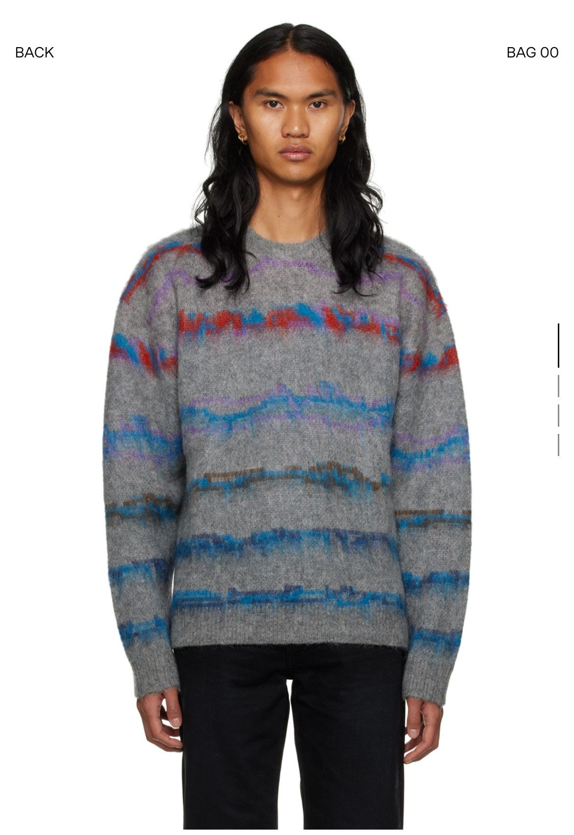 John Elliott John Elliot Mohair Jacquard Crewneck Sweater Size US M / EU 48-50 / 2 - 5 Thumbnail