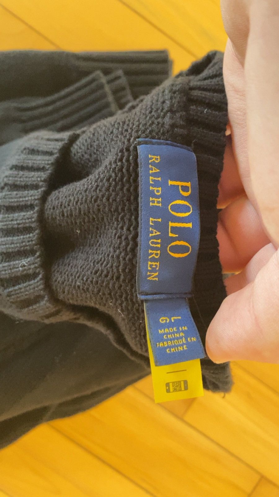 Polo Ralph Lauren (Never Worm) Polo by Ralph Lauren Men's Black Sweater Size US L / EU 52-54 / 3 - 2 Thumbnail