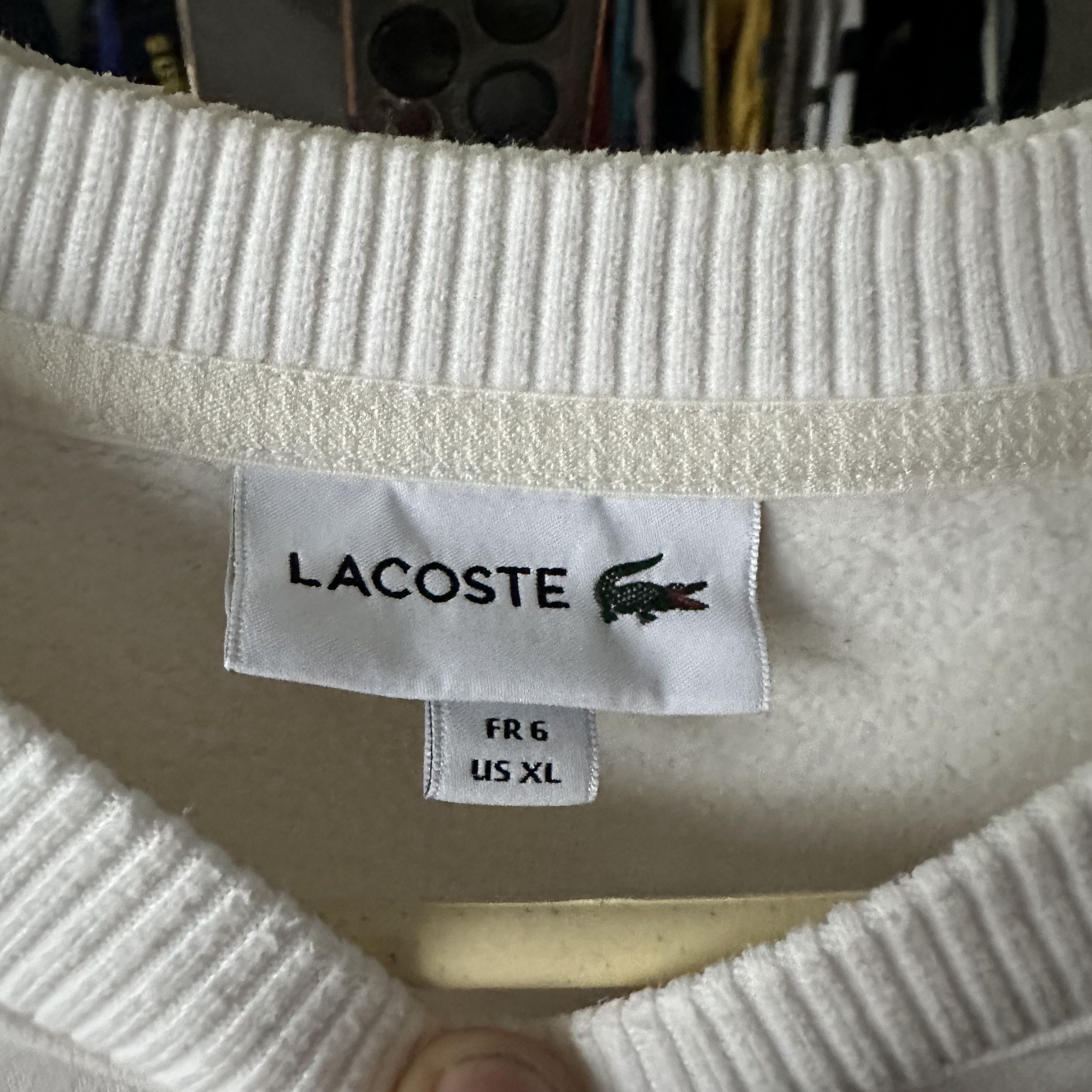 Lacoste Lacoste Big Center Logo Boxy Baggy Sweatshirt Size US XL / EU 56 / 4 - 3 Thumbnail