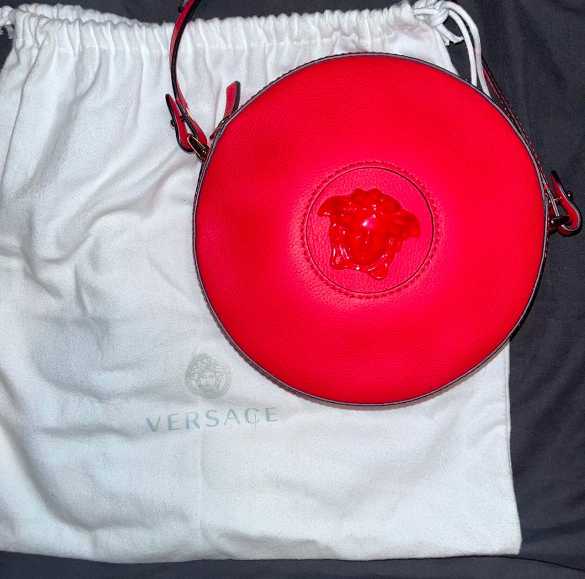 Versace Versace Calfskin La Medusa Round Camera Bag Size ONE SIZE - 1 Thumbnail