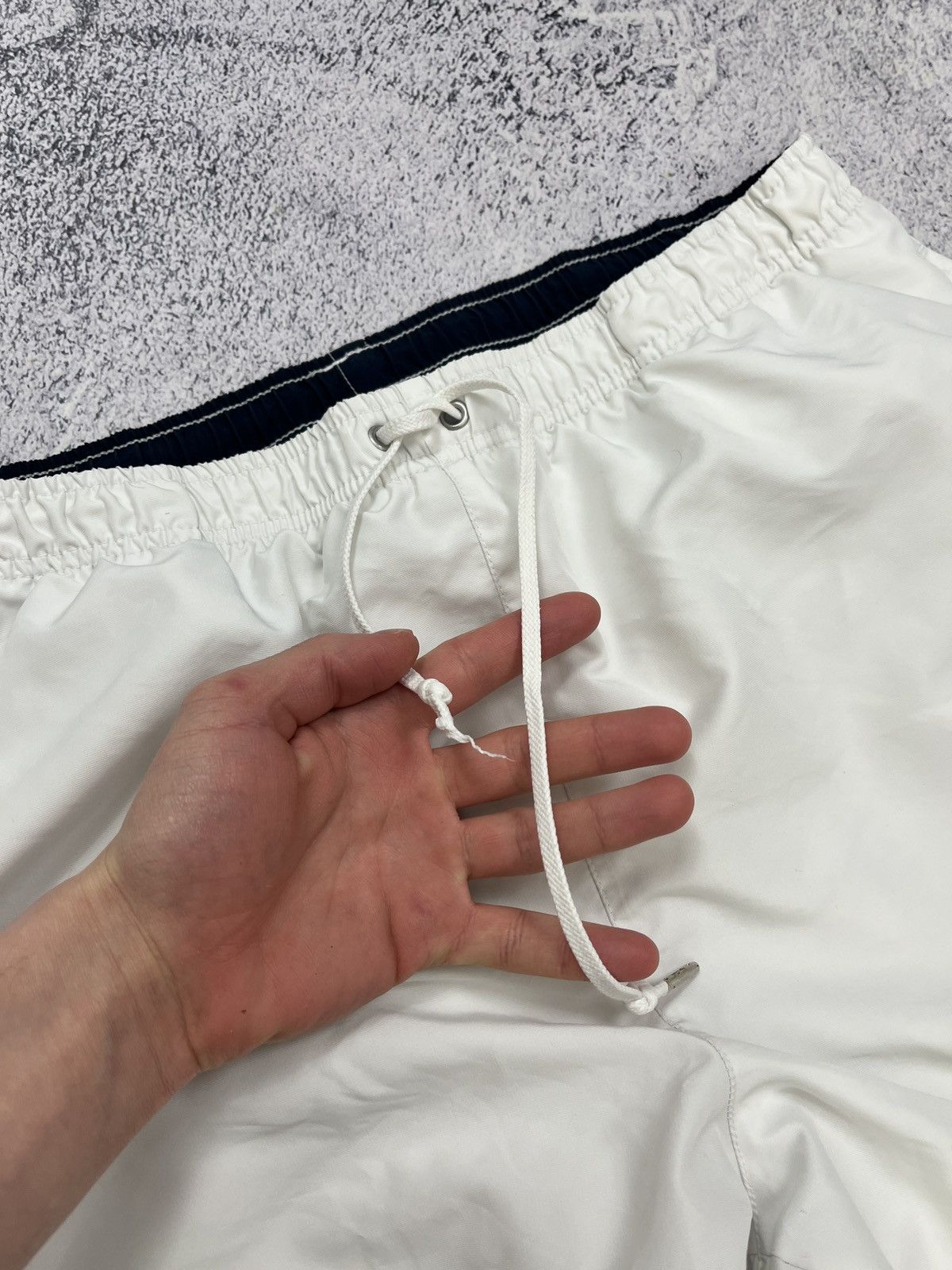 Lacoste × Vintage Vintage Lacoste White Nylon Track Pants Y2K Drill Style Rare Size US 38 / EU 54 - 16 Thumbnail