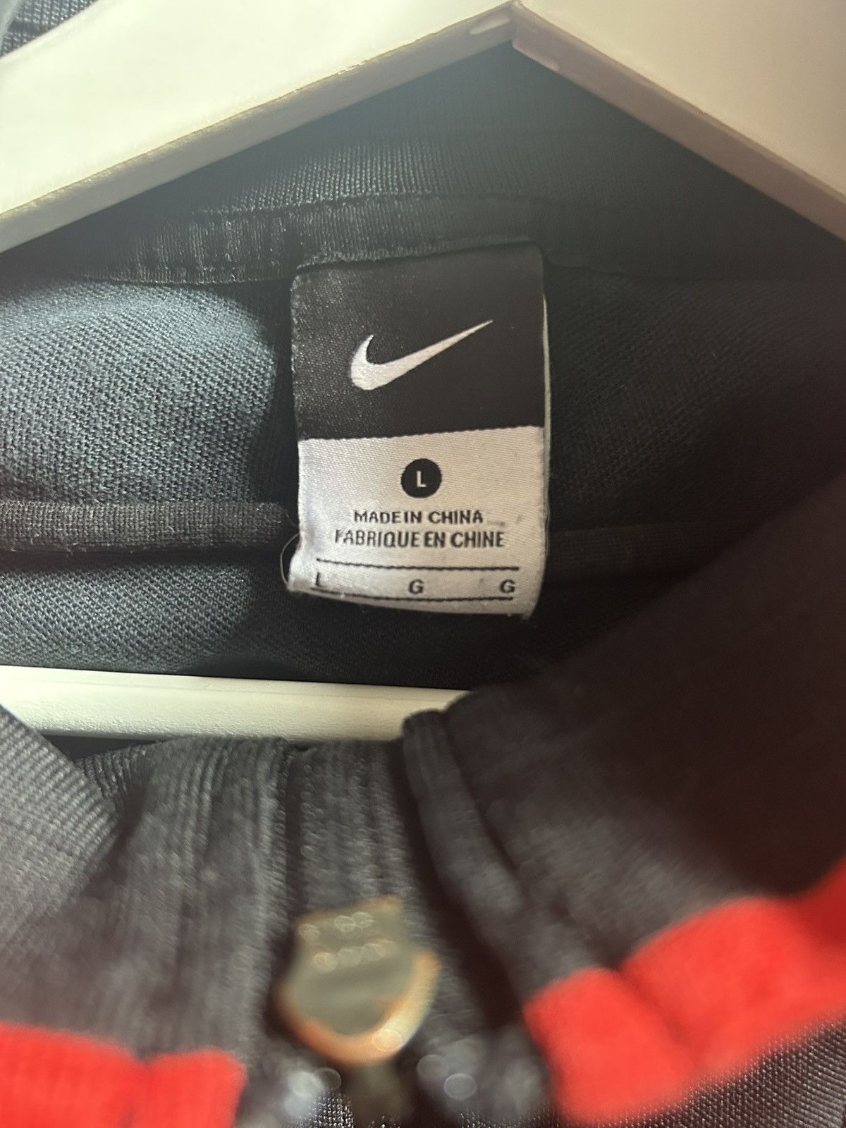 Nike Nike N98 Jacket France Black Red Size Large Size US L / EU 52-54 / 3 - 4 Thumbnail