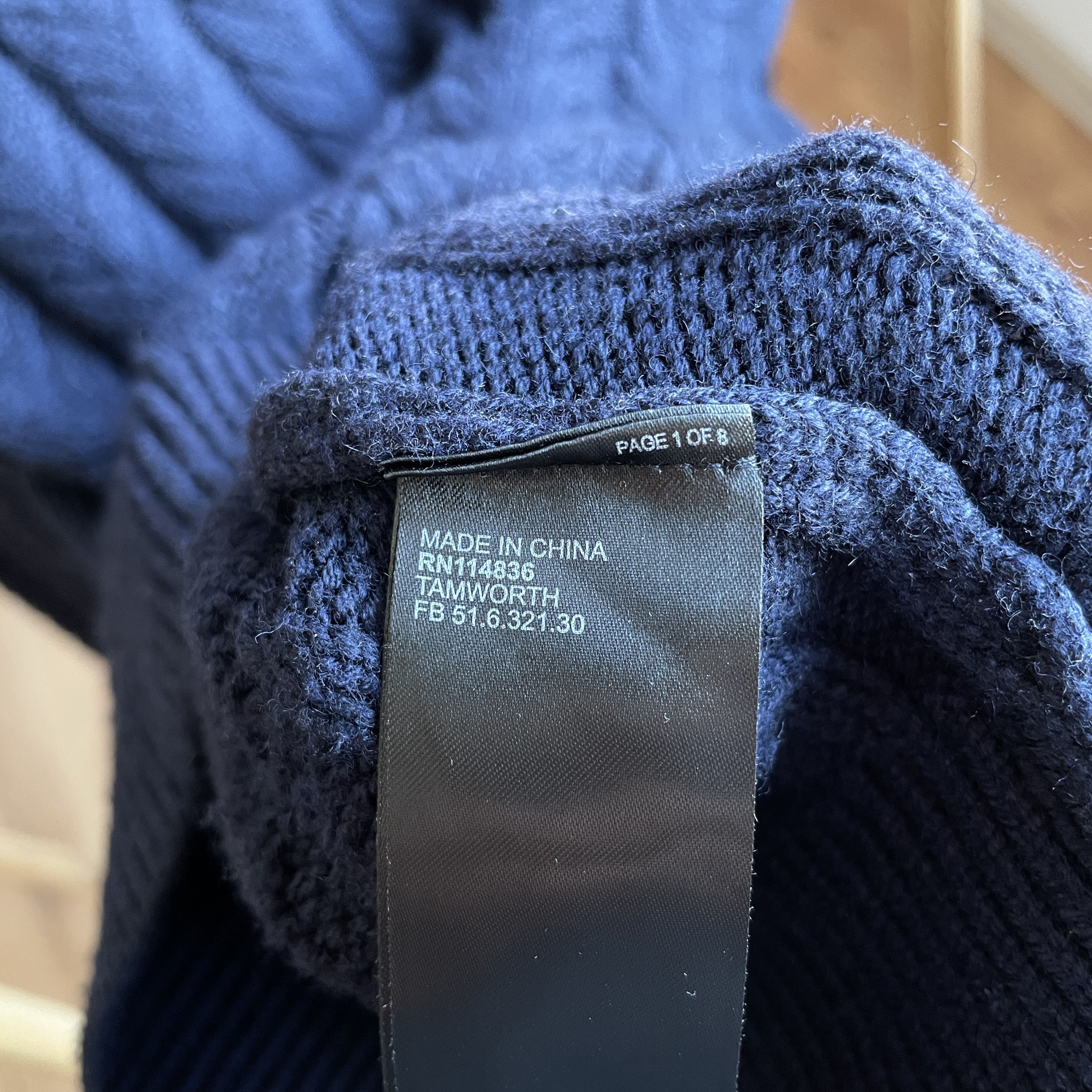 Reiss Reiss Tamworth 1/4 Zip Cable Knit Viscose Blend Sweater Size US S / EU 44-46 / 1 - 6 Thumbnail