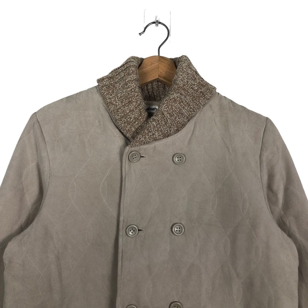 Japanese Brand 🔥Beaux-Arts Quilted Jacket Mink Fur Collar Size US L / EU 52-54 / 3 - 3 Thumbnail