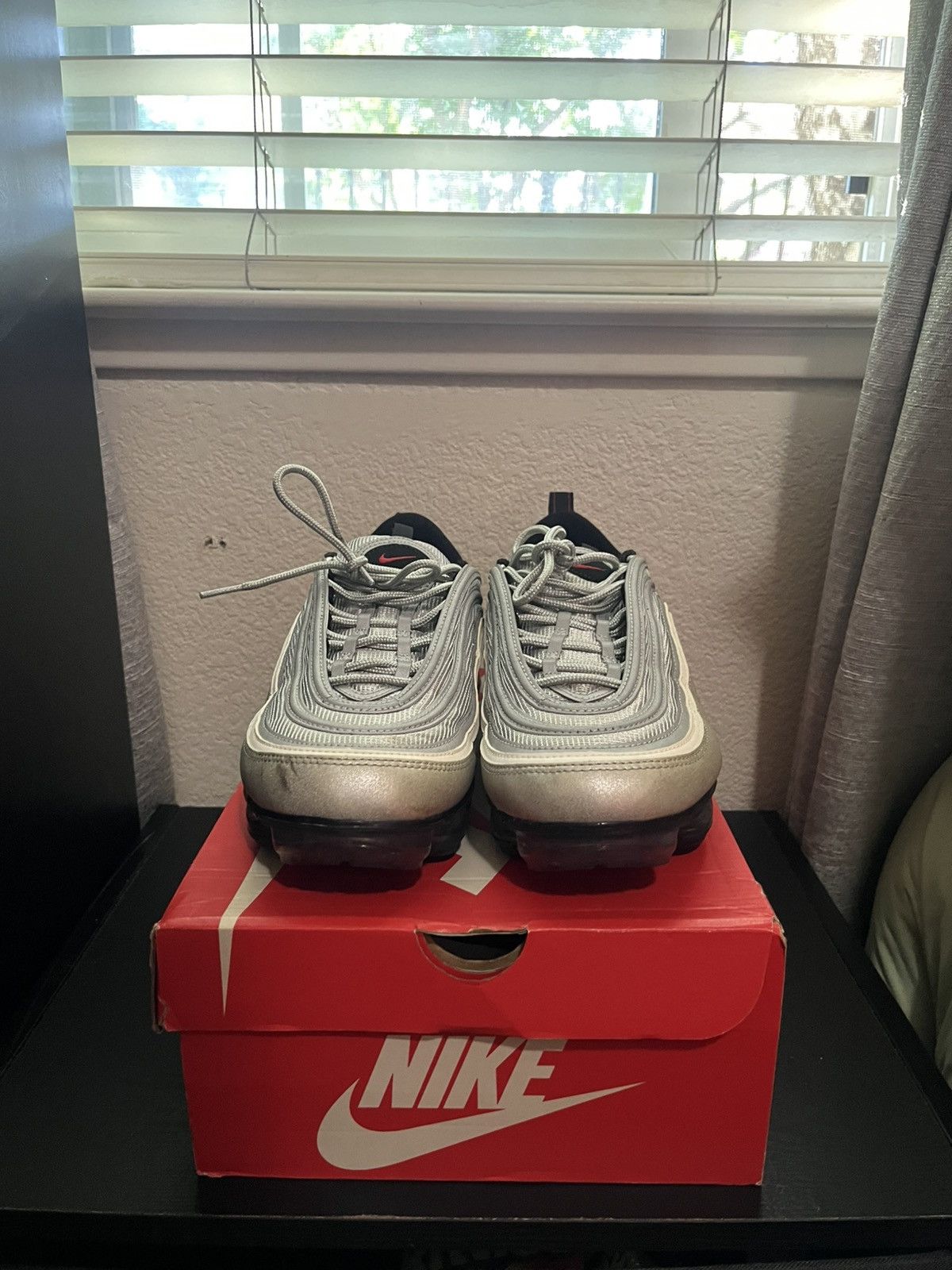 Nike Nike Air VaporMax 97 Silver Bullet Size US 10 / EU 43 - 4 Thumbnail