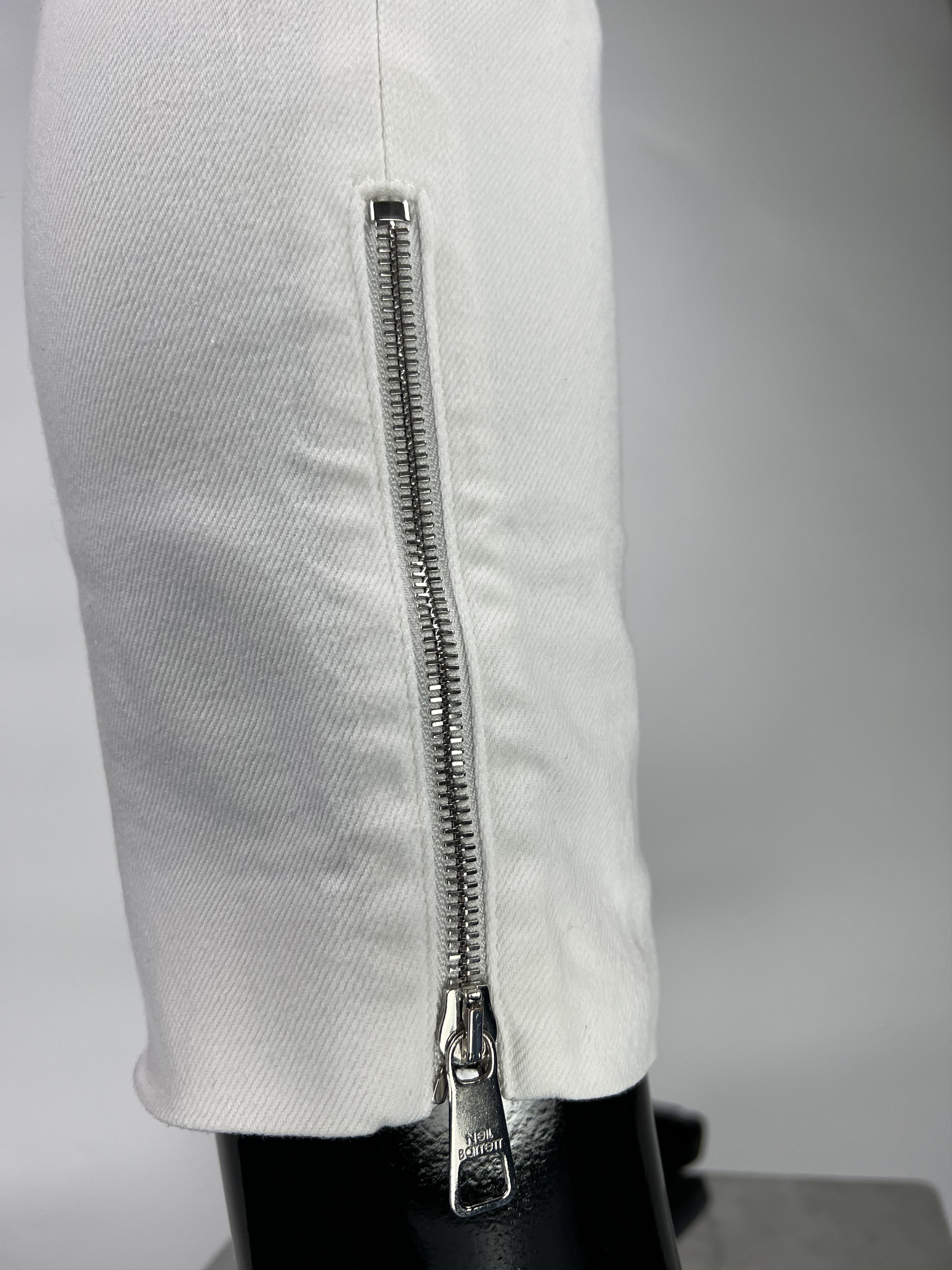 Neil Barrett Neil Barrett Men's White Skinny Fit Cropped Pants Size 50 Size US 32 / EU 48 - 6 Thumbnail