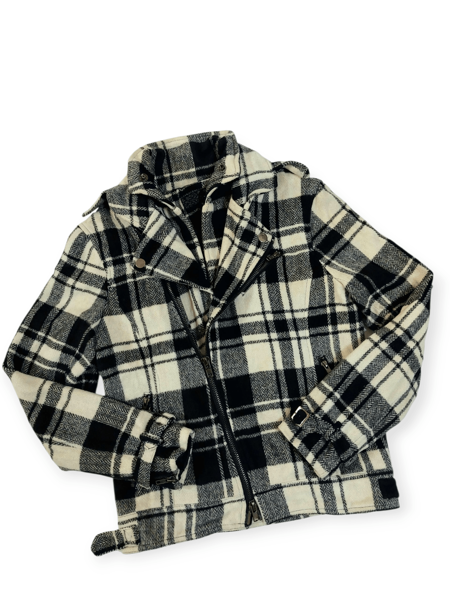 Designer Xfrm Multi Zipped Nova Check Jacket Size US M / EU 48-50 / 2 - 13 Thumbnail