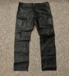 Jaded London Black Faux Leather Pants for Men