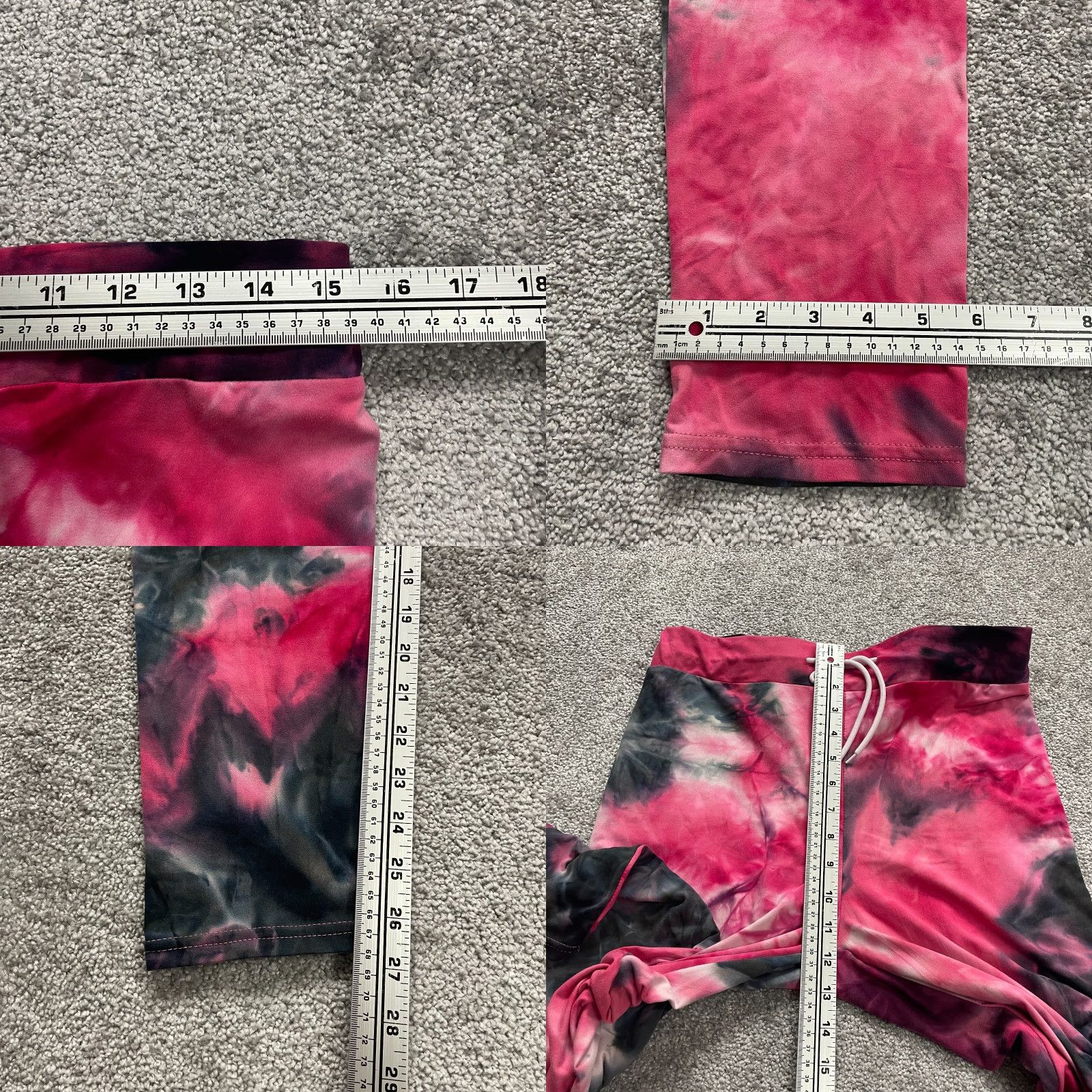 Vintage Unbranded 2 Piece Lounge Set Sweatpants Cropped Hoodie Jacket Juniors XL Tie Dye Size XL / US 12-14 / IT 48-50 - 10 Thumbnail