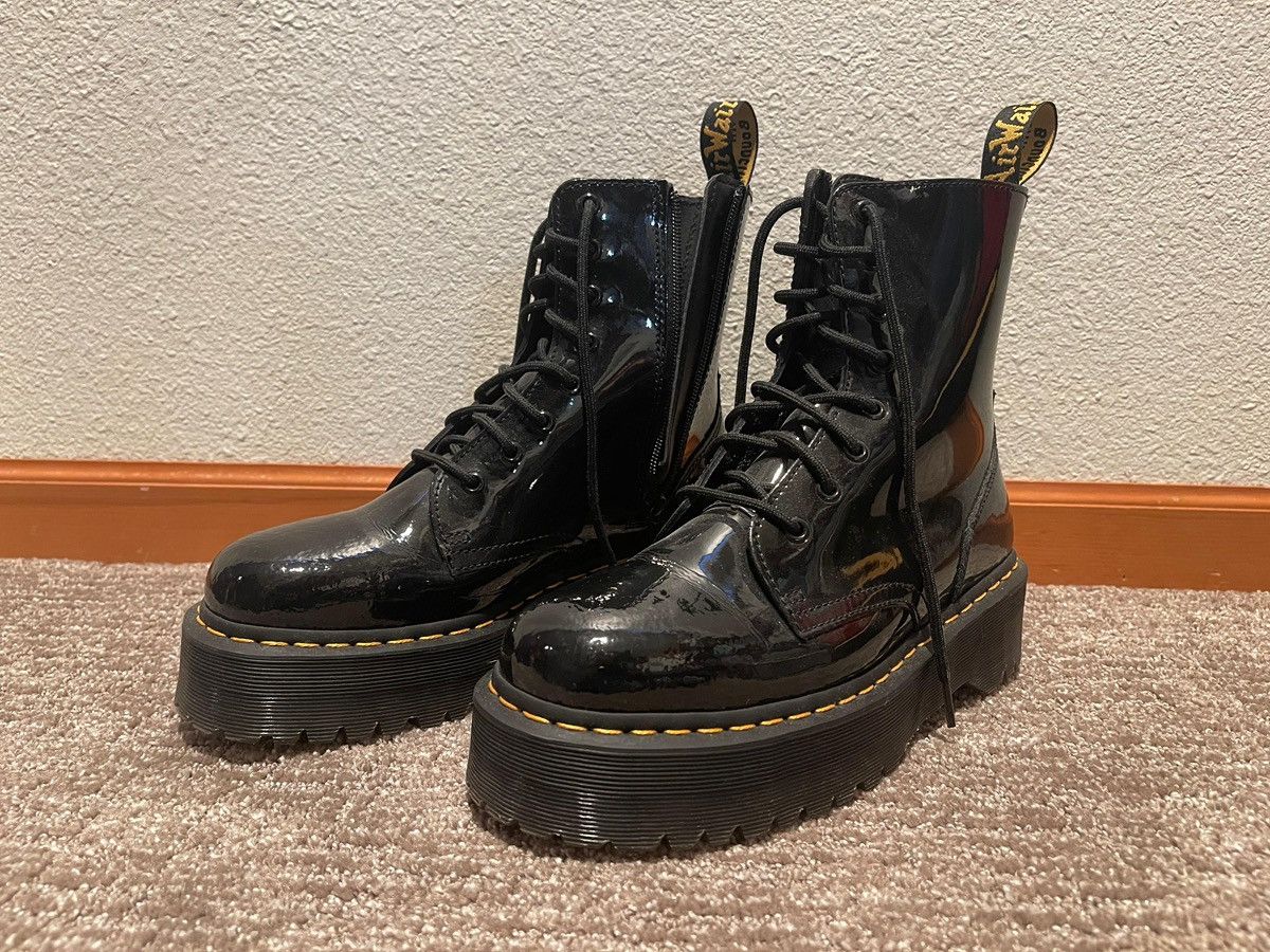 Dr. Martens Doc Marten Glossy Platform Boots Size US 9 / EU 42 - 1 Thumbnail