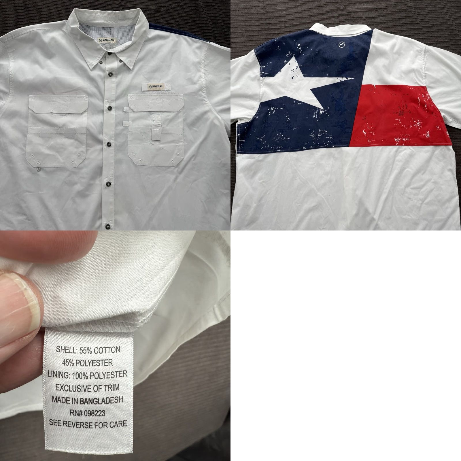 Vintage VINTAGE Magellan Shirt Men 3XL Red White Blue Cotton Outdoors Fish Fishing Wicking Size US XXL / EU 58 / 5 - 8 Thumbnail