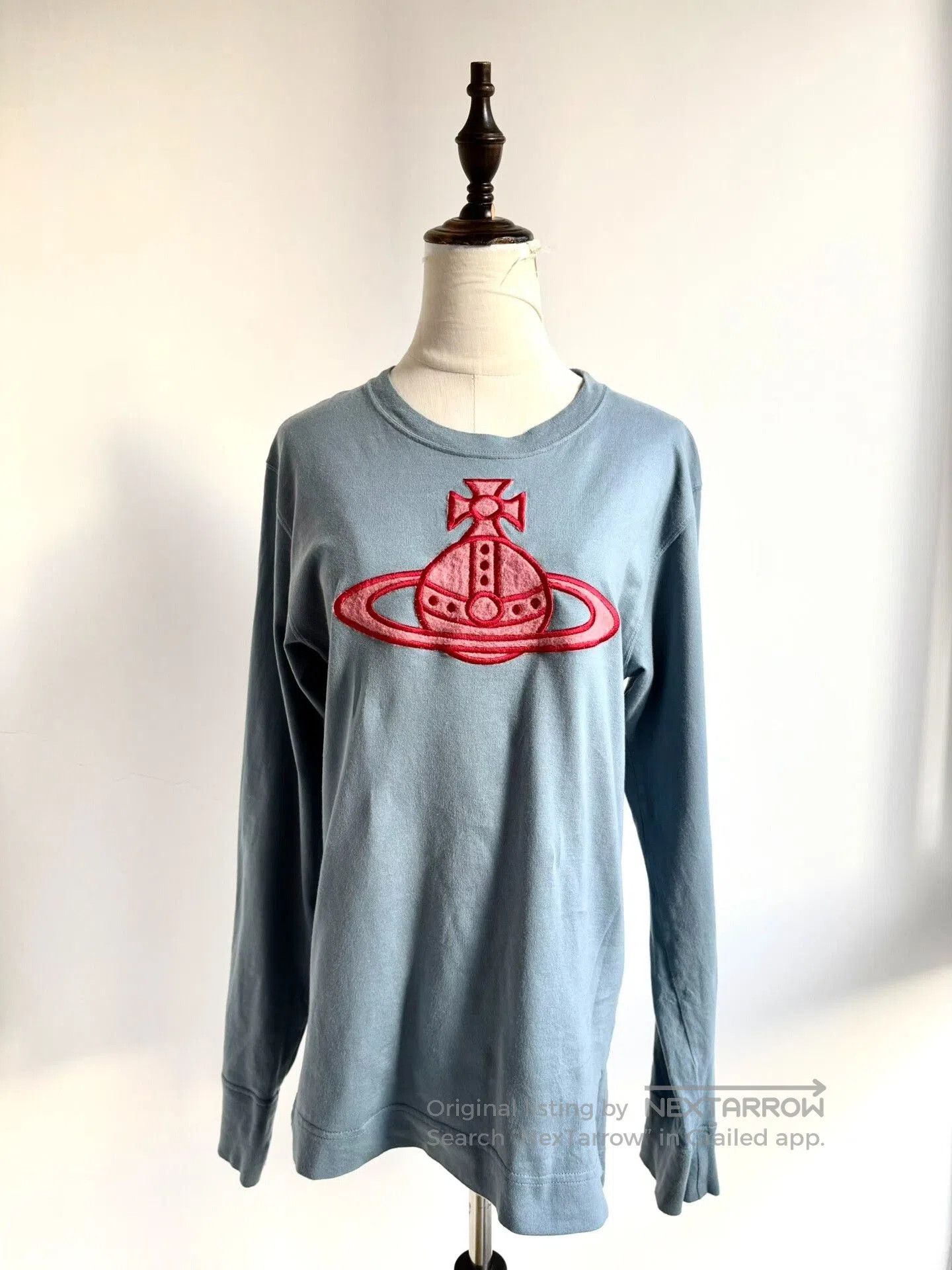 vivienne westwood oversized blue graphic t.