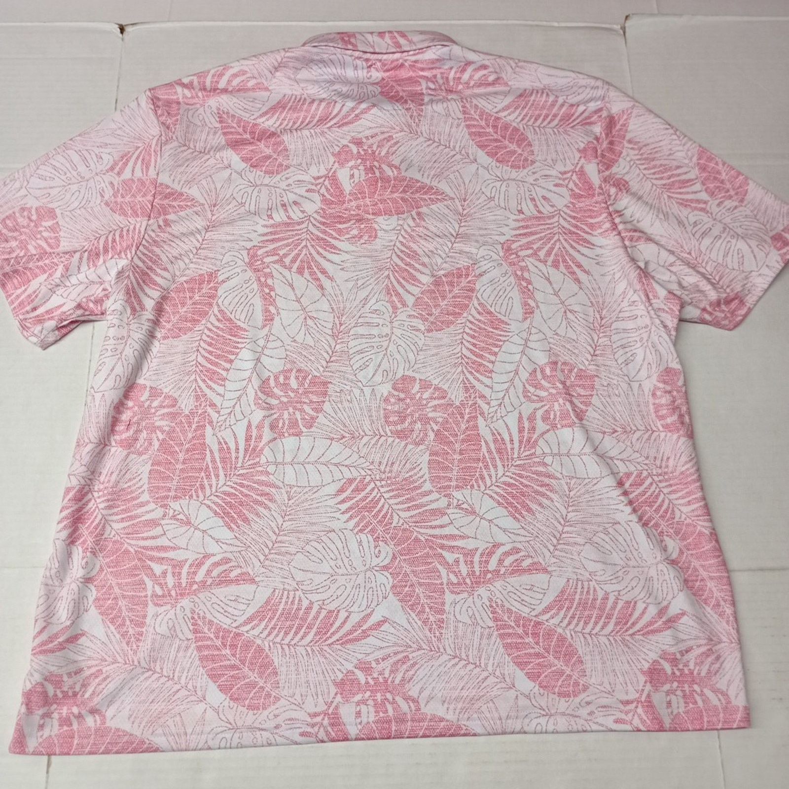 Chaps Chaps Printed Golf Polo Shirt Men's 2XL Pink 4-Way Stretch Size US XXL / EU 58 / 5 - 8 Thumbnail