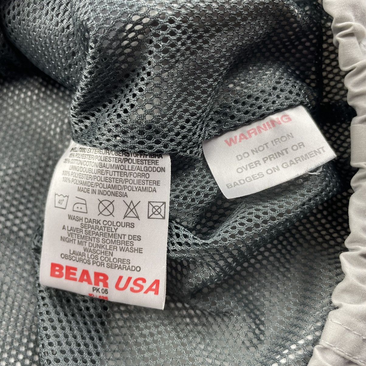 Other Y2K Bear Usa NY State Anorak Jacket Pullover Grey Mens S/M Size US S / EU 44-46 / 1 - 11 Thumbnail