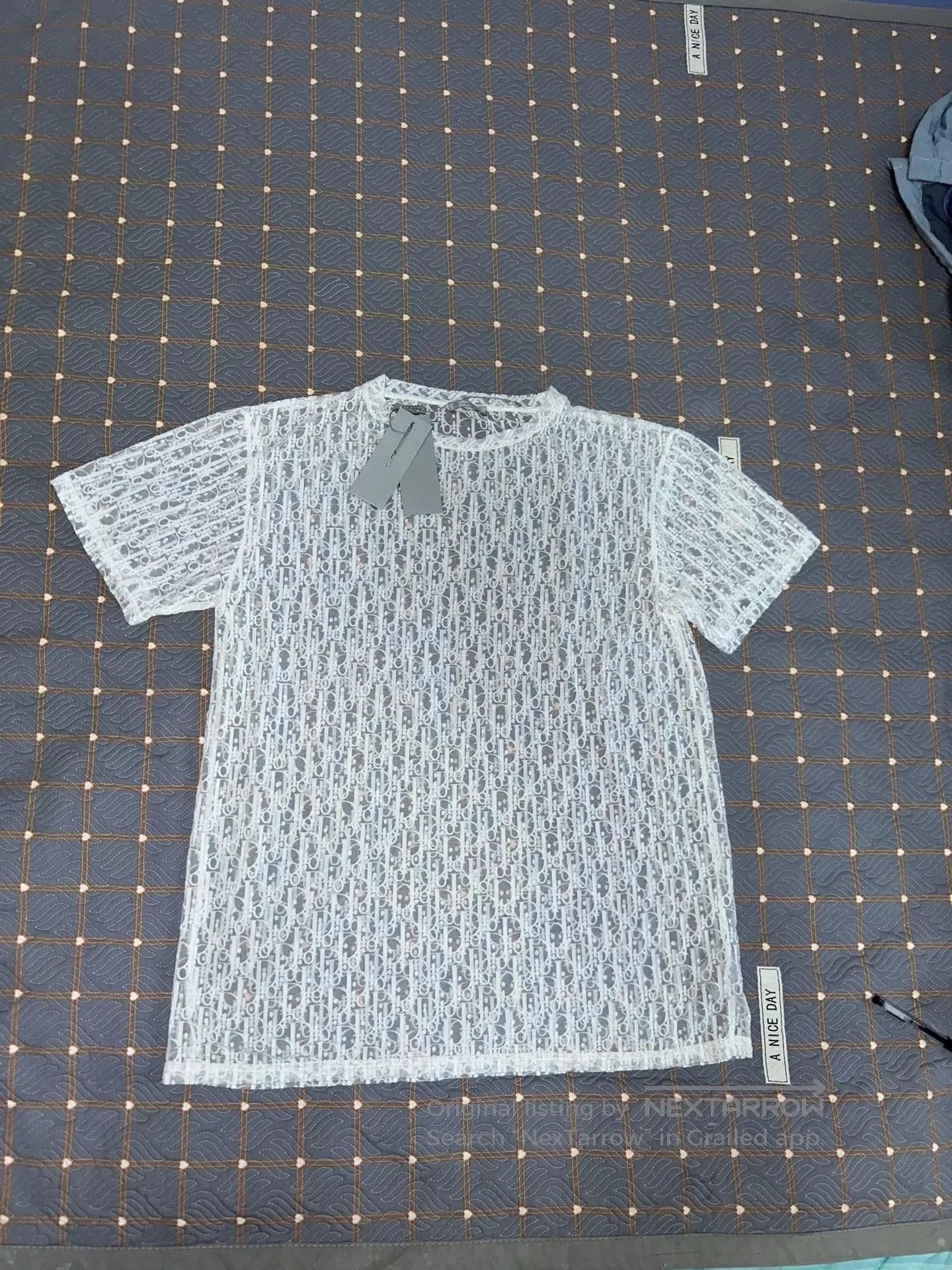 Dior dior transparent short sleeve logo t-shirt. Size US M / EU 48-50 / 2 - 1 Thumbnail