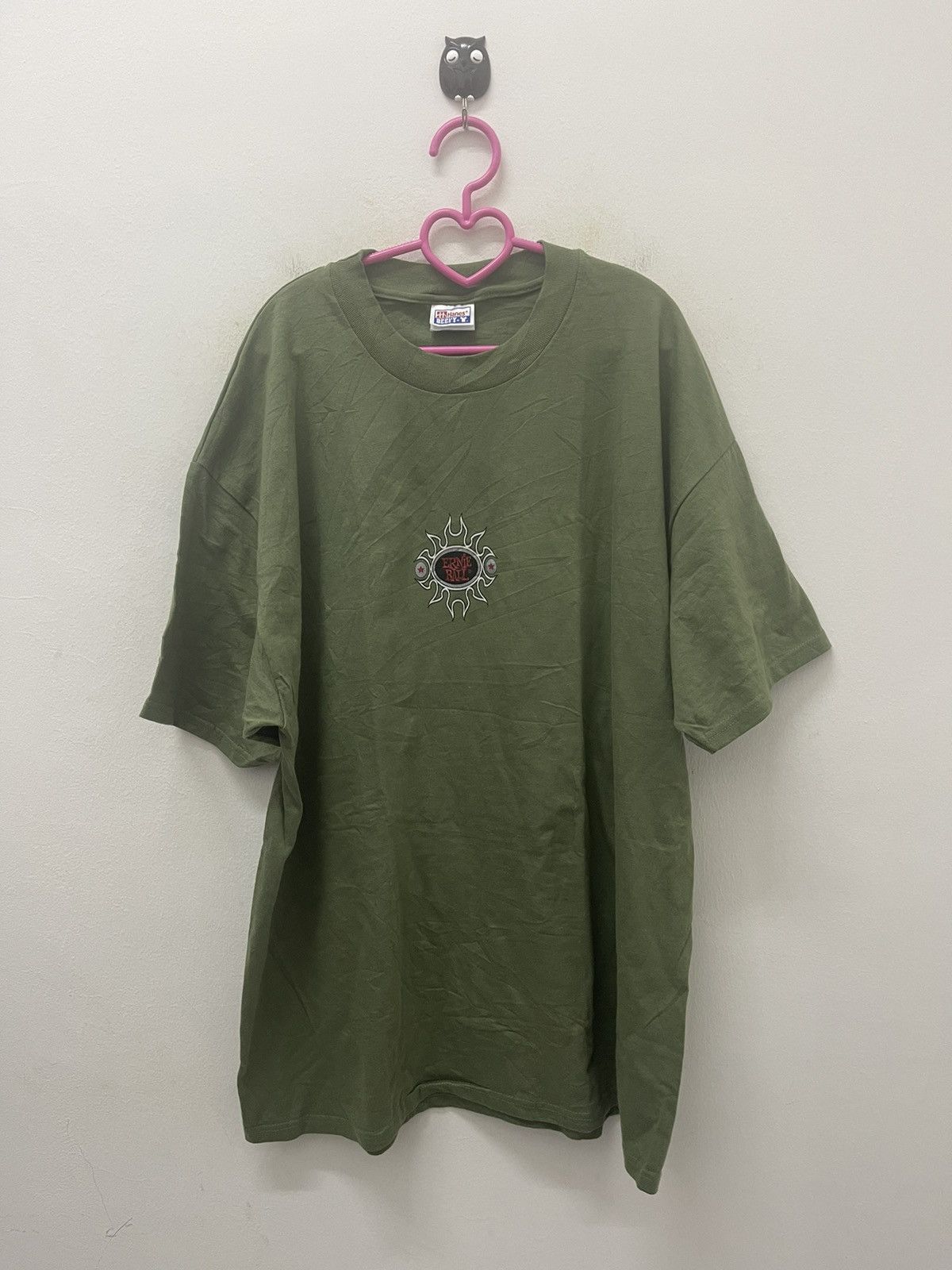 Band Tees Rare Vintage ERNIE BALL Flame Spell Out Big Logo Promo Tee Size US XL / EU 56 / 4 - 3 Thumbnail